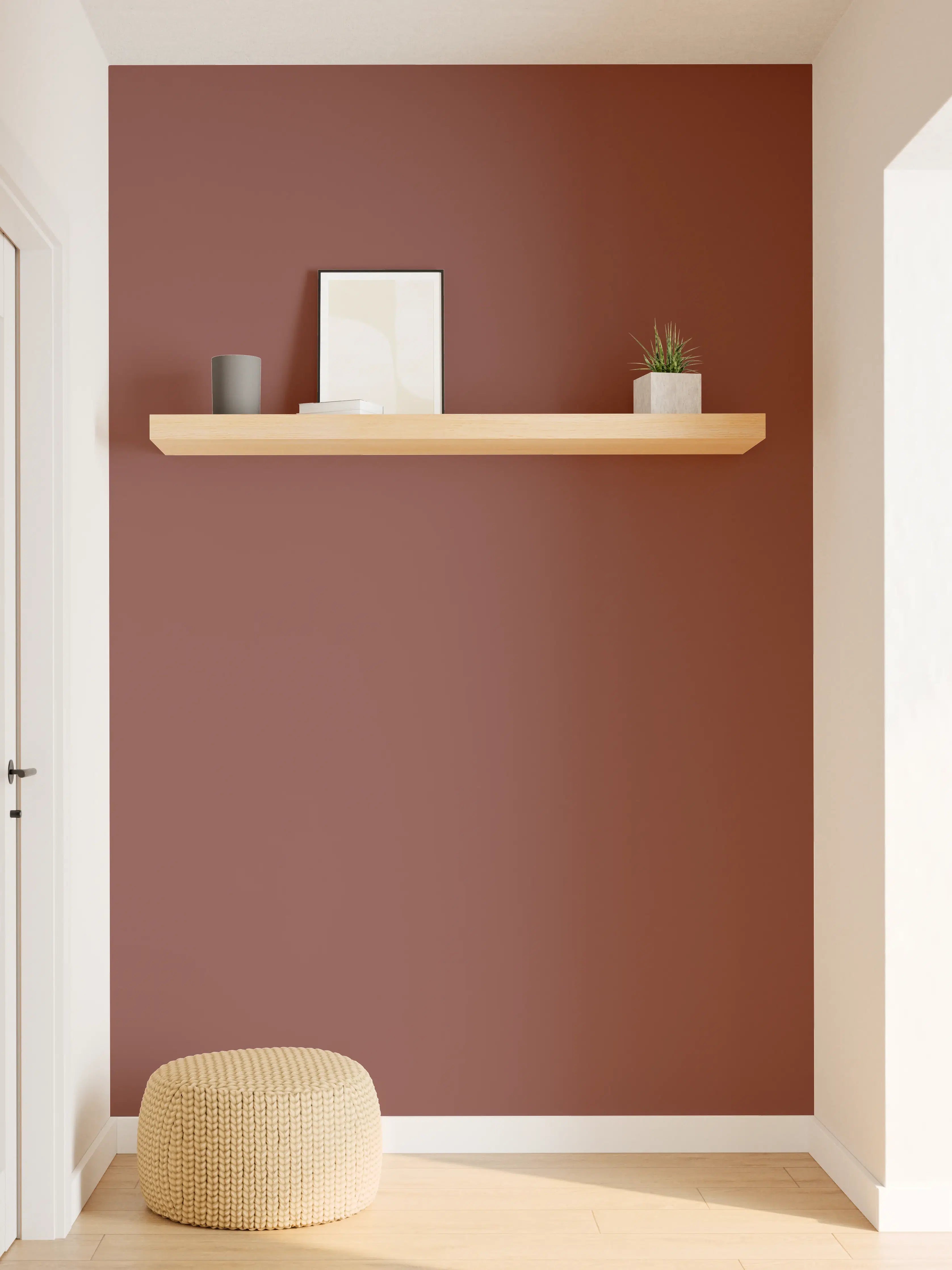 Wandverkleidung Flur - RAL 3009 (Oxidrot)