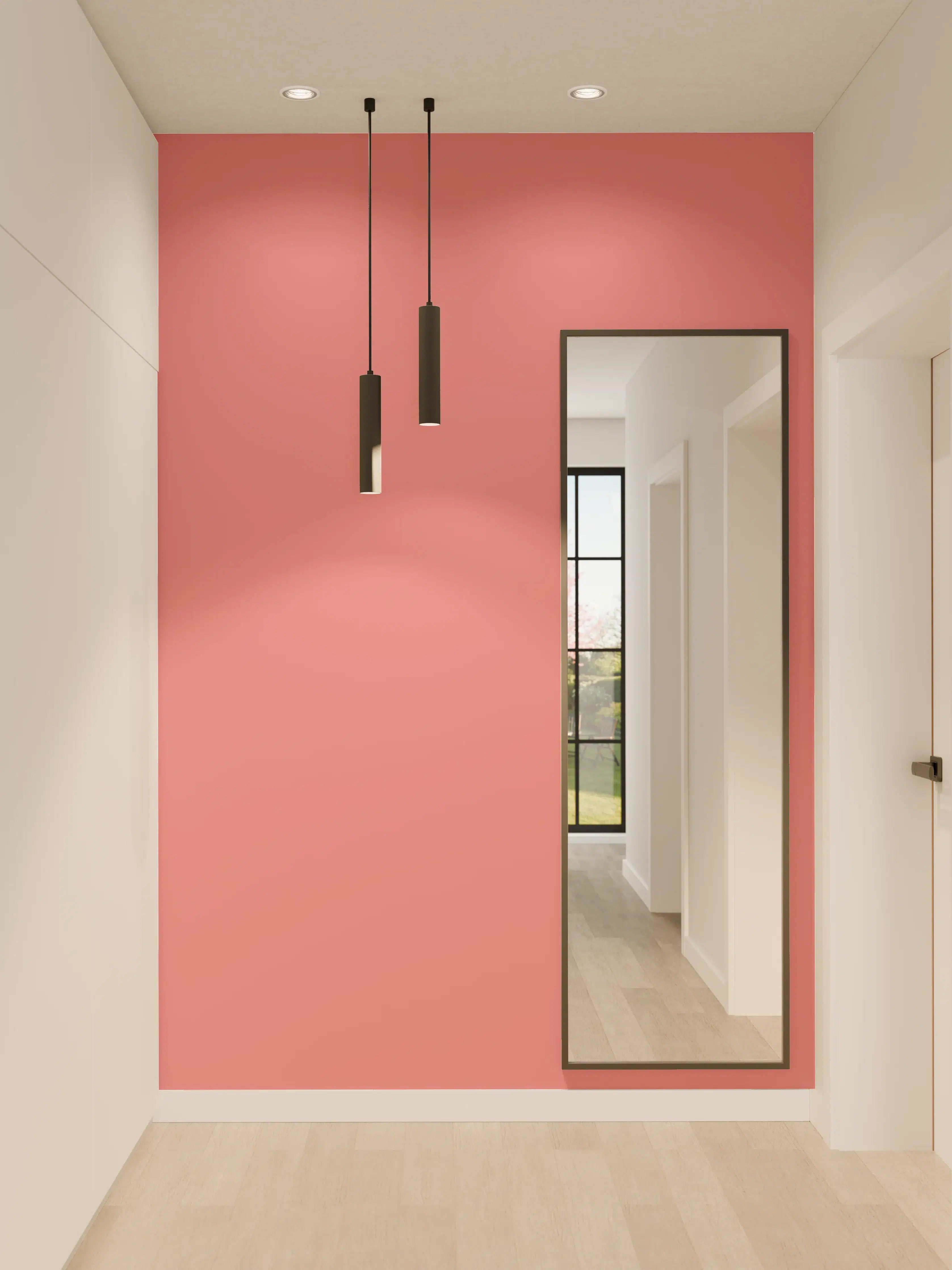 Wandverkleidung Flur - RAL 3014 (Altrosa)