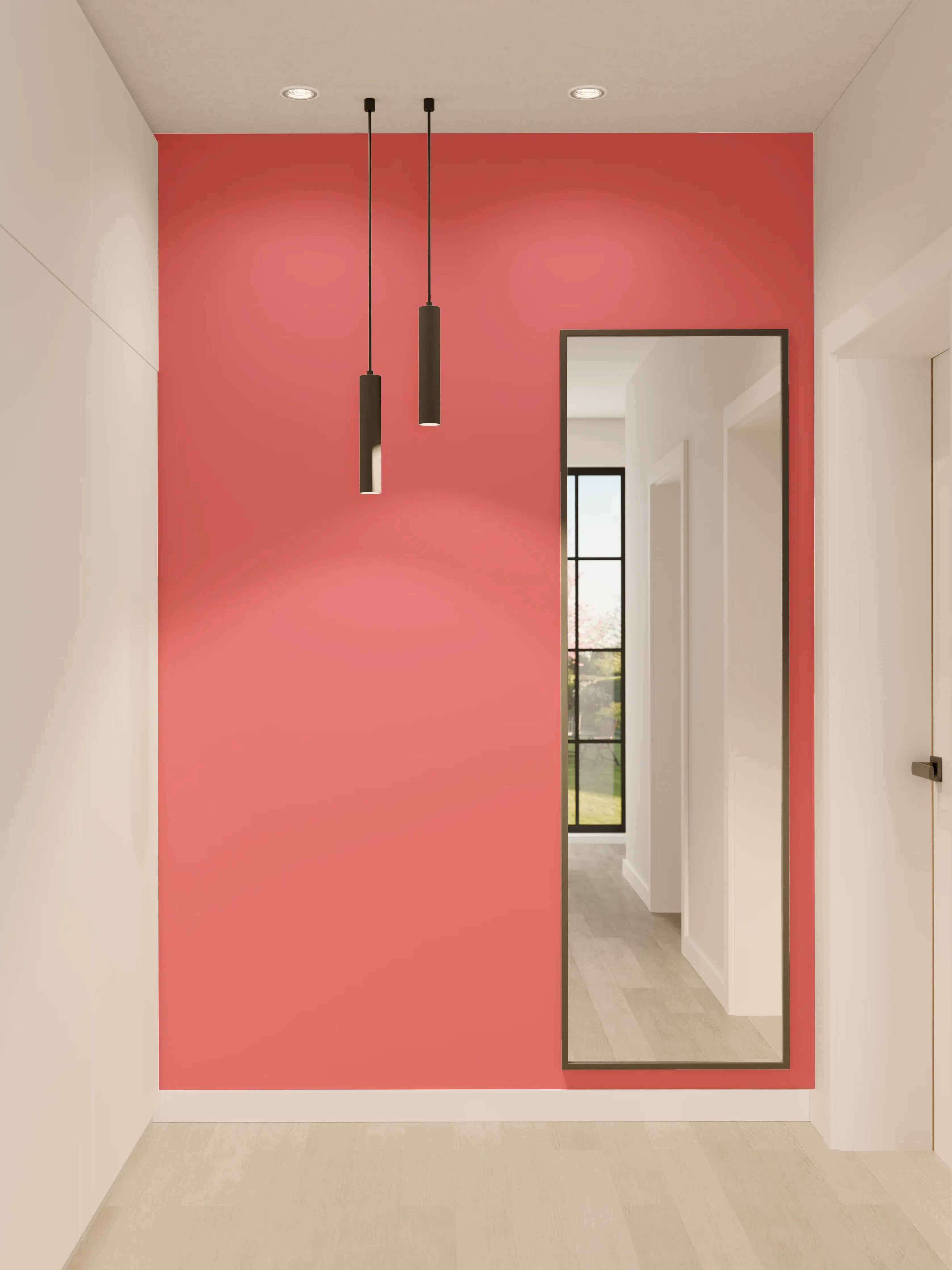 Wandverkleidung Flur - RAL 3017 (Rosa)