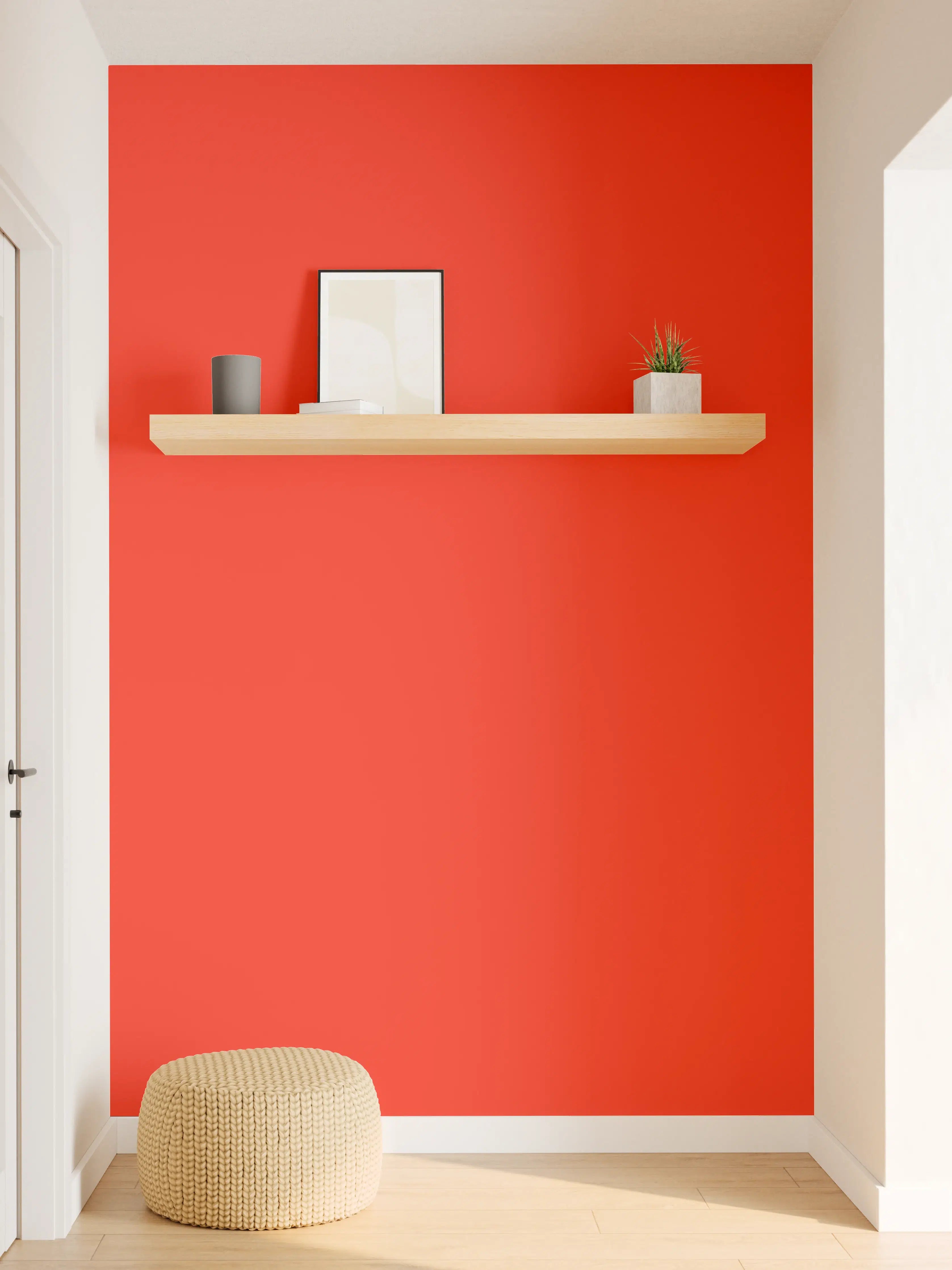 Wandverkleidung Flur - RAL 3028 (Reines Rot)