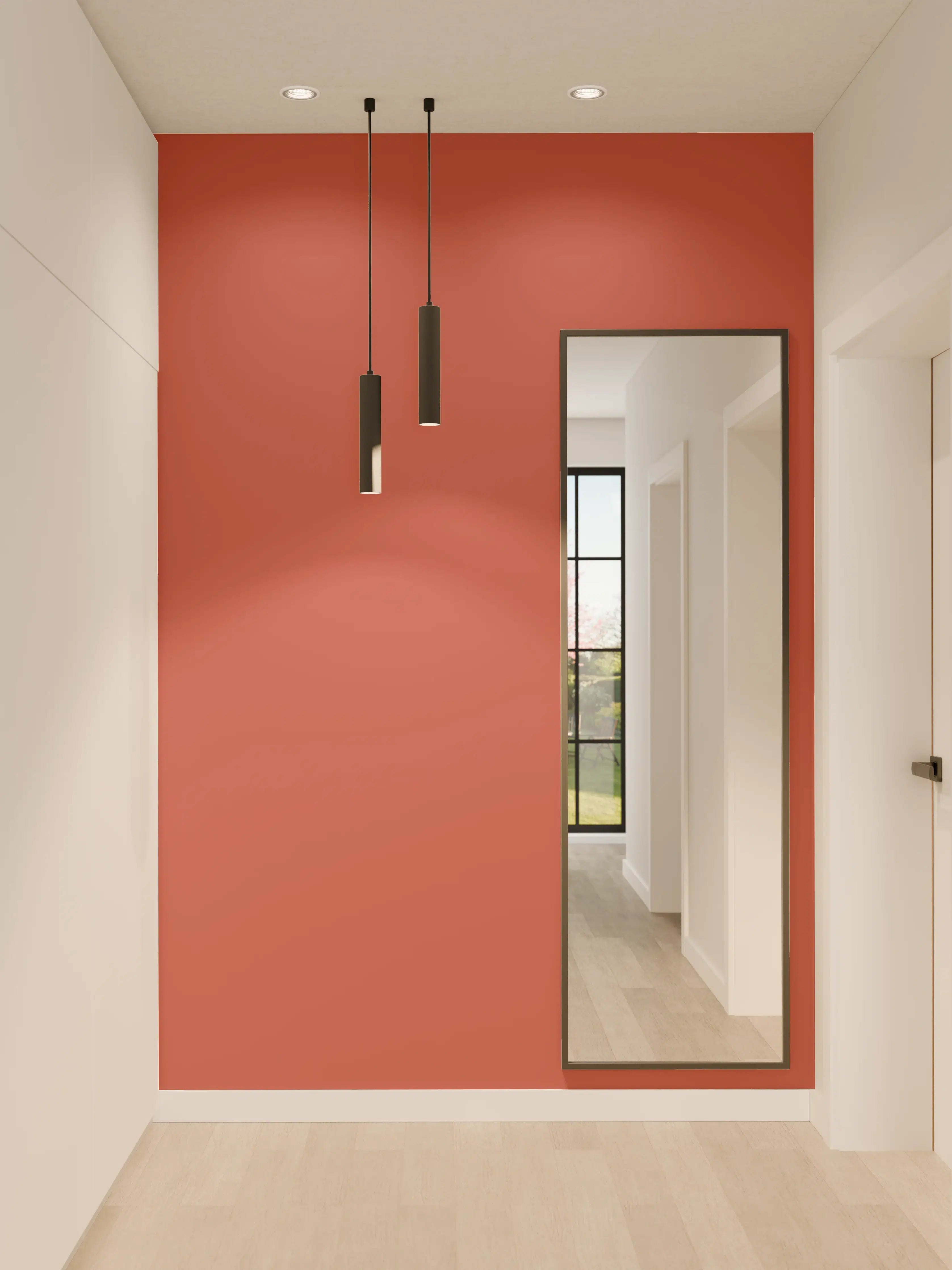 Wandverkleidung Flur - RAL 3033 (Perlrosa)