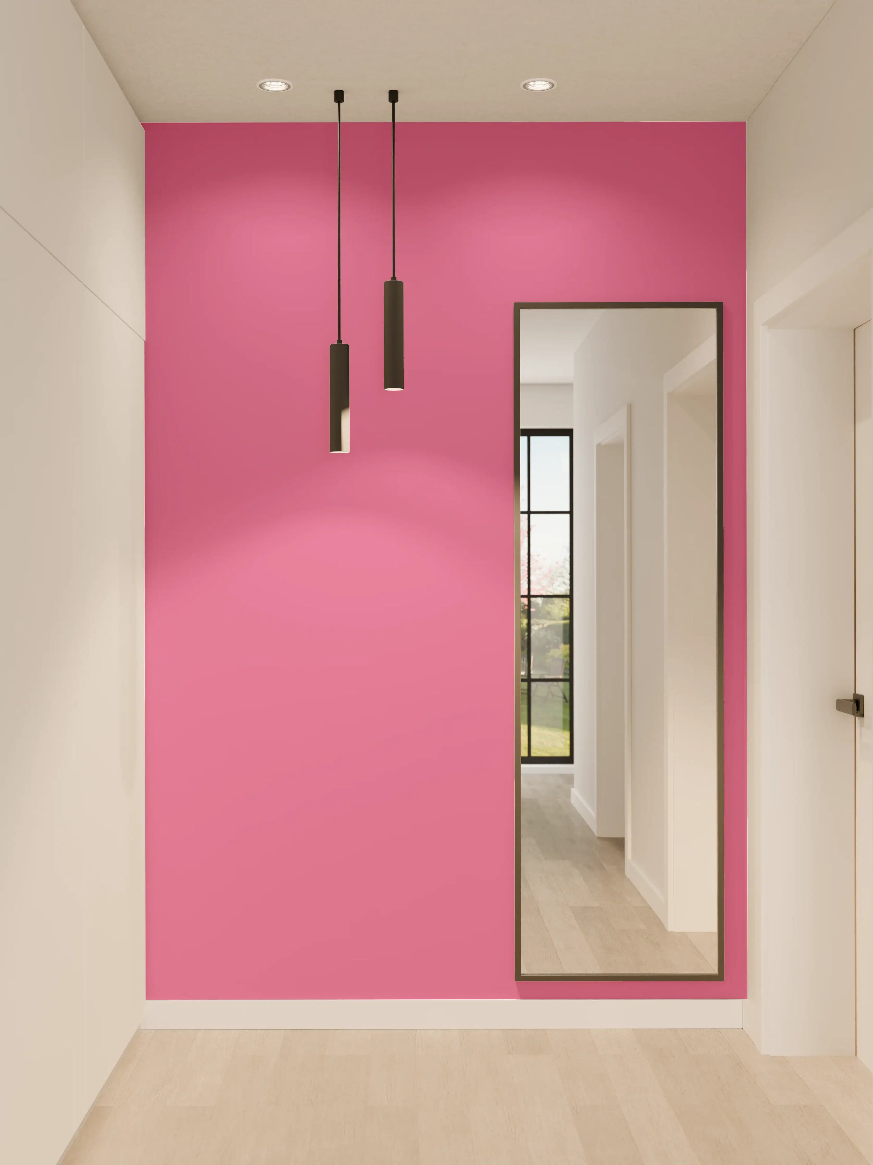 Wandverkleidung Flur - RAL 4003 (Violett