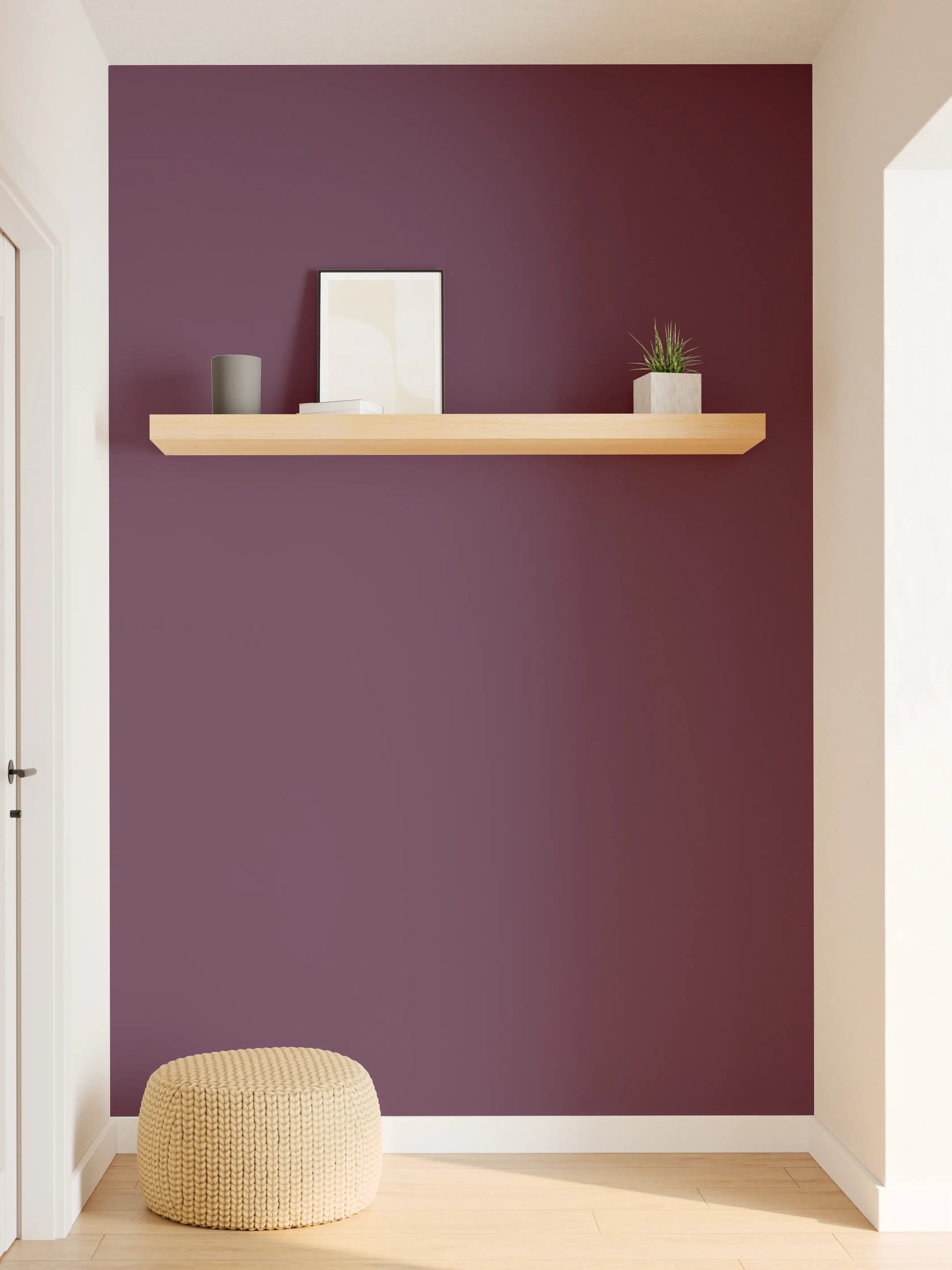 Wandverkleidung Flur - RAL 4007 (Purpurviolett)