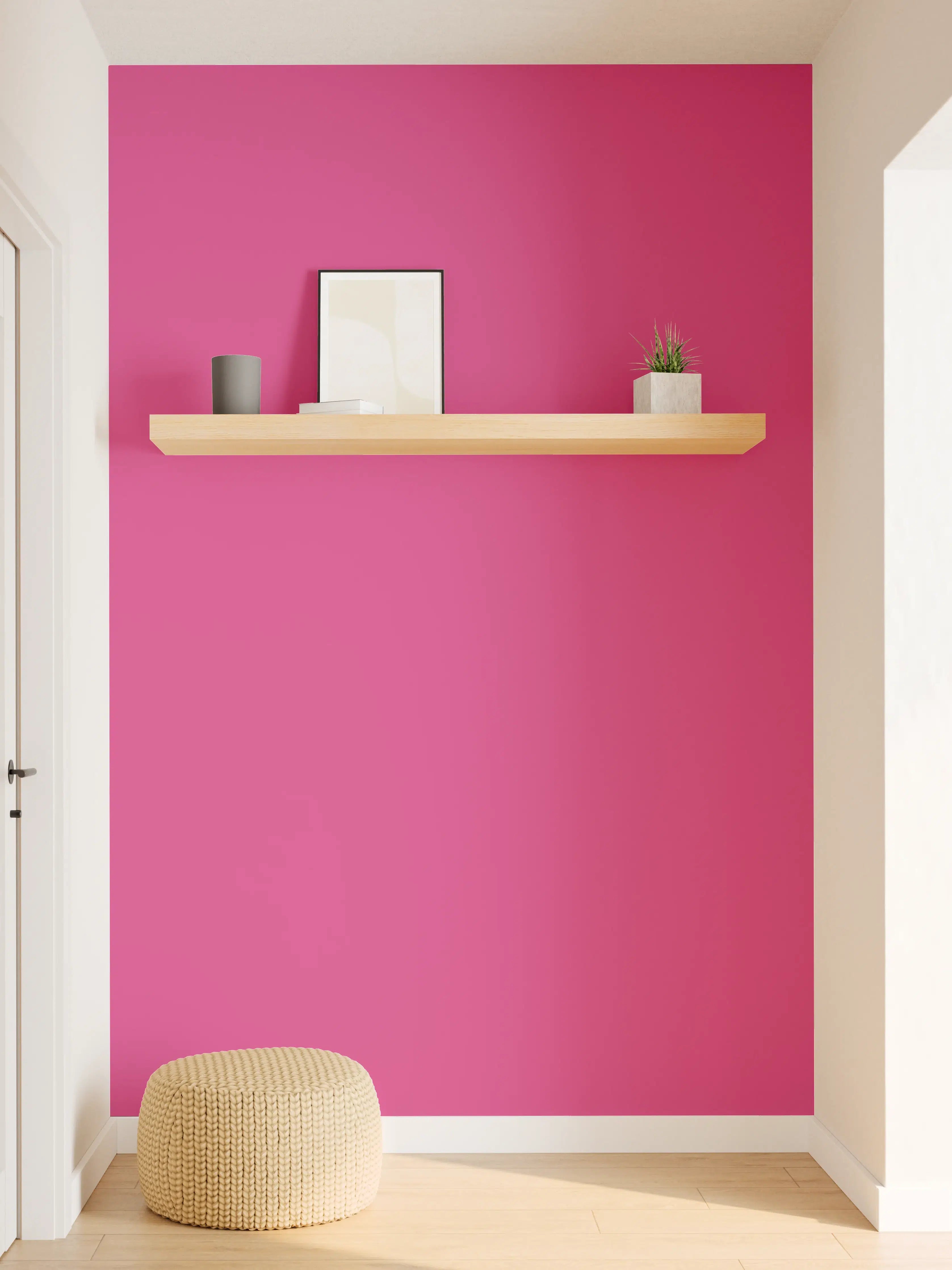 Wandverkleidung Flur - RAL 4010 (Telemagenta)