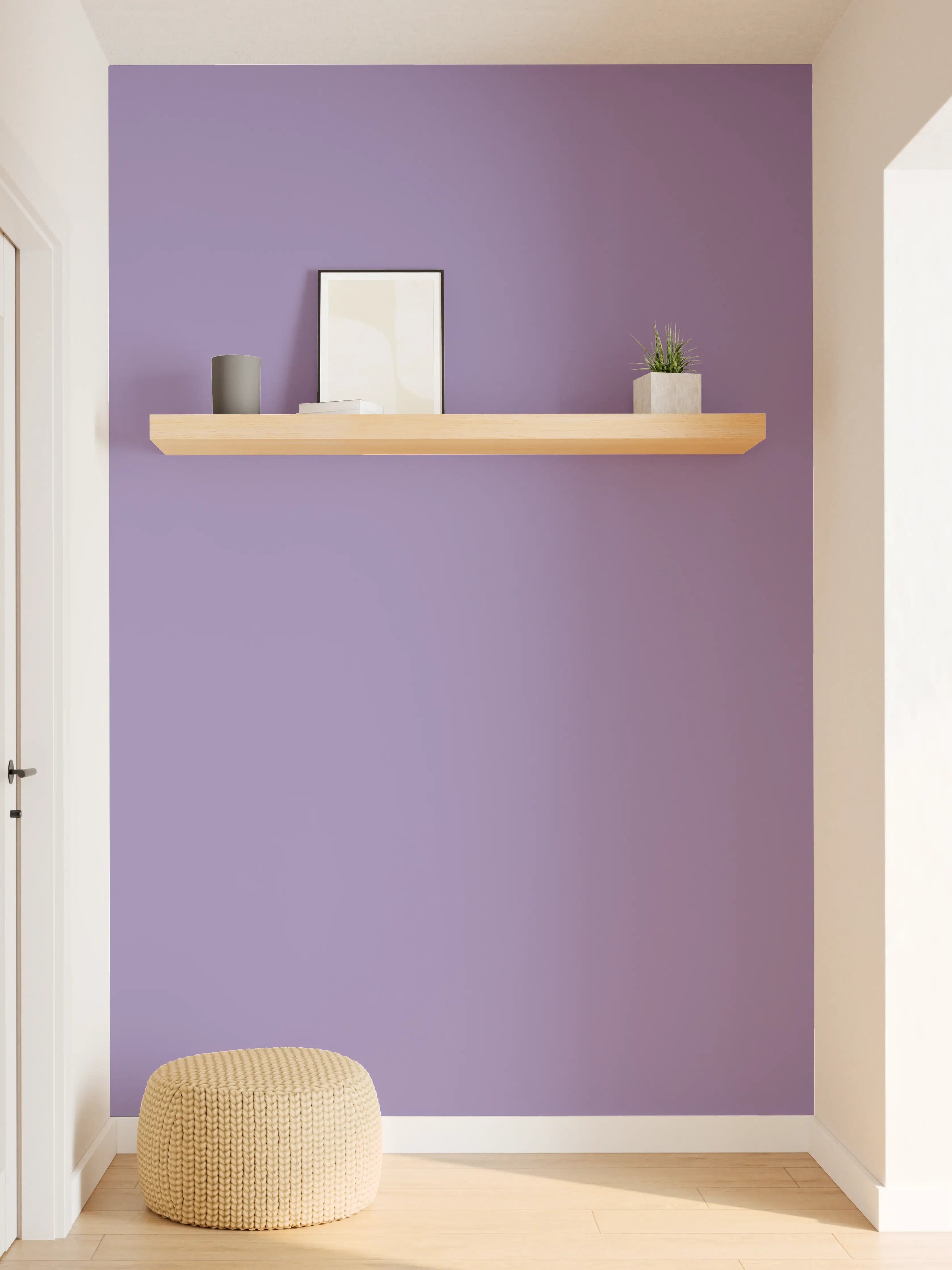 Wandverkleidung Flur - RAL 4011 (Perlviolett)