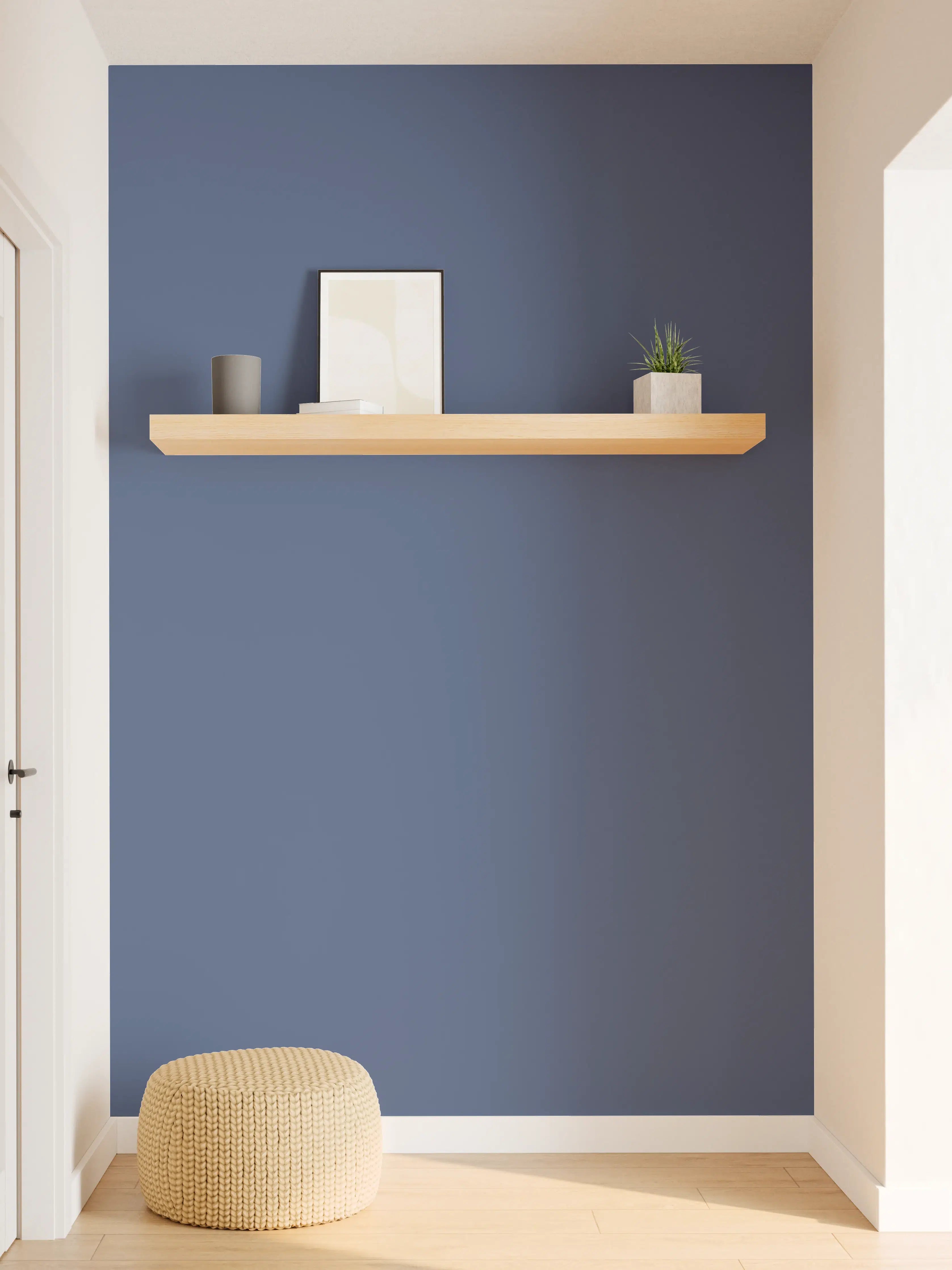 Wandverkleidung Flur - RAL 5000 (Violettblau)