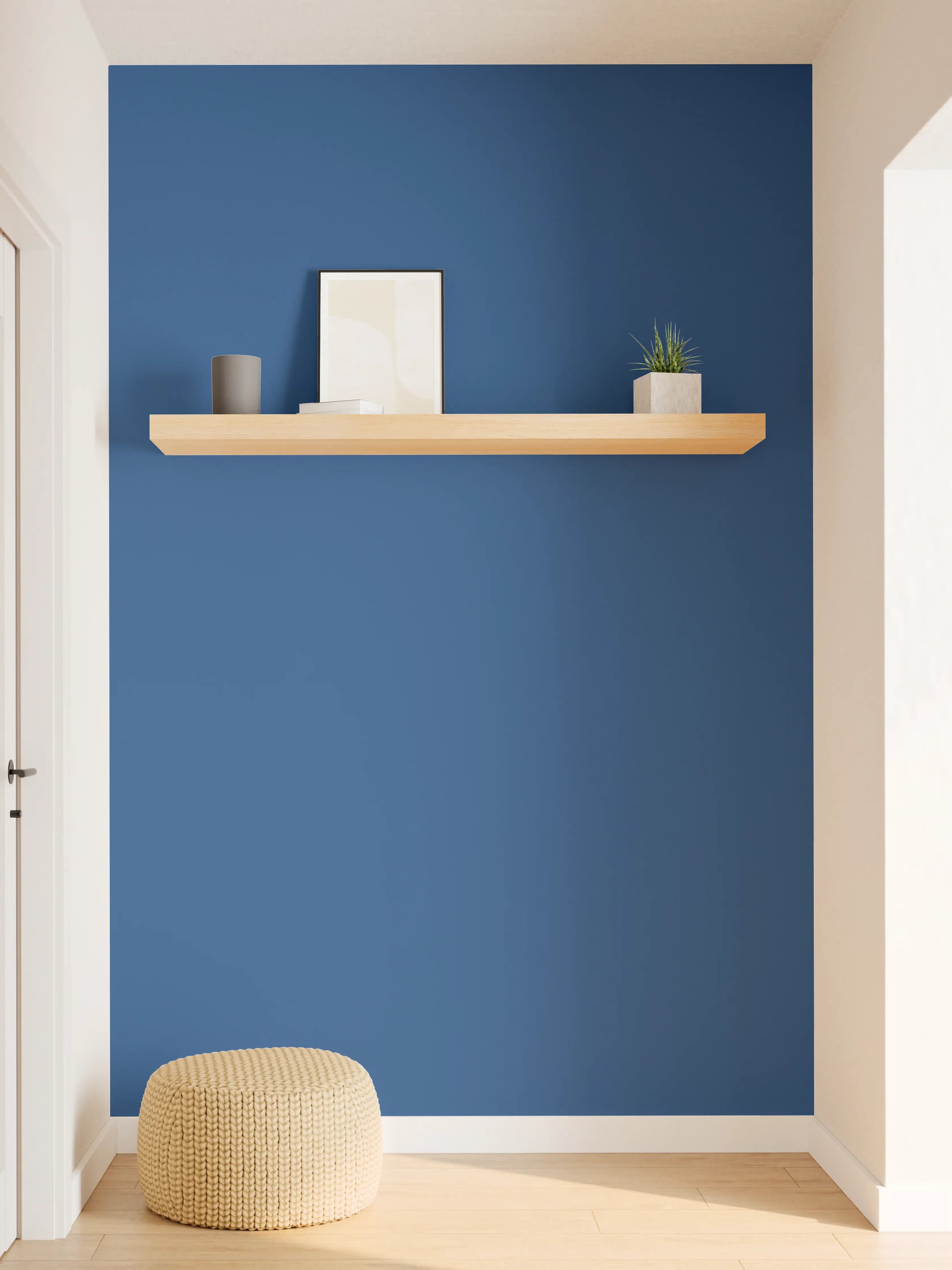 Wandverkleidung Flur - RAL 5010 (Enzianblau)
