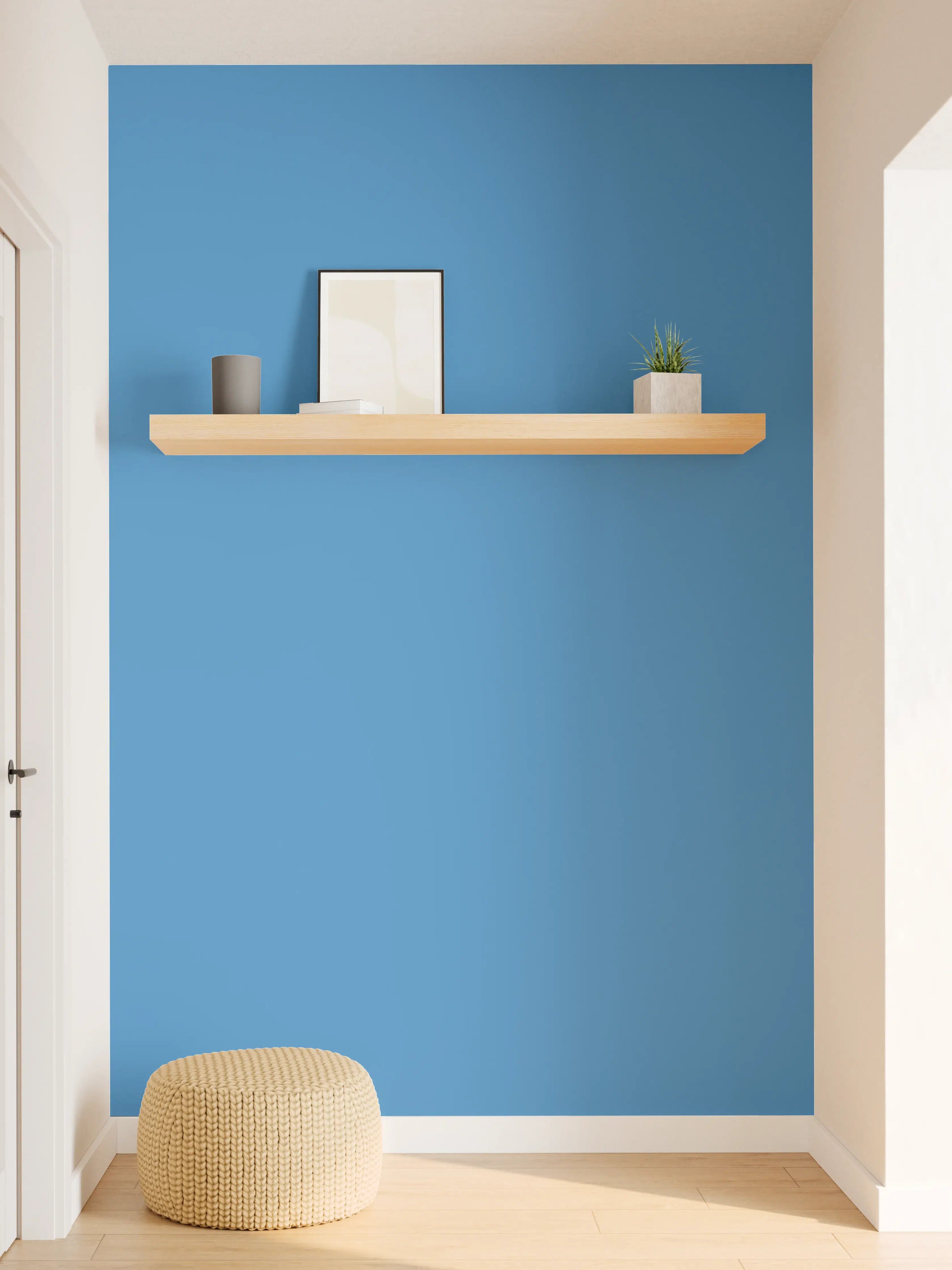 Wandverkleidung Flur - RAL 5012 (Hellblau)
