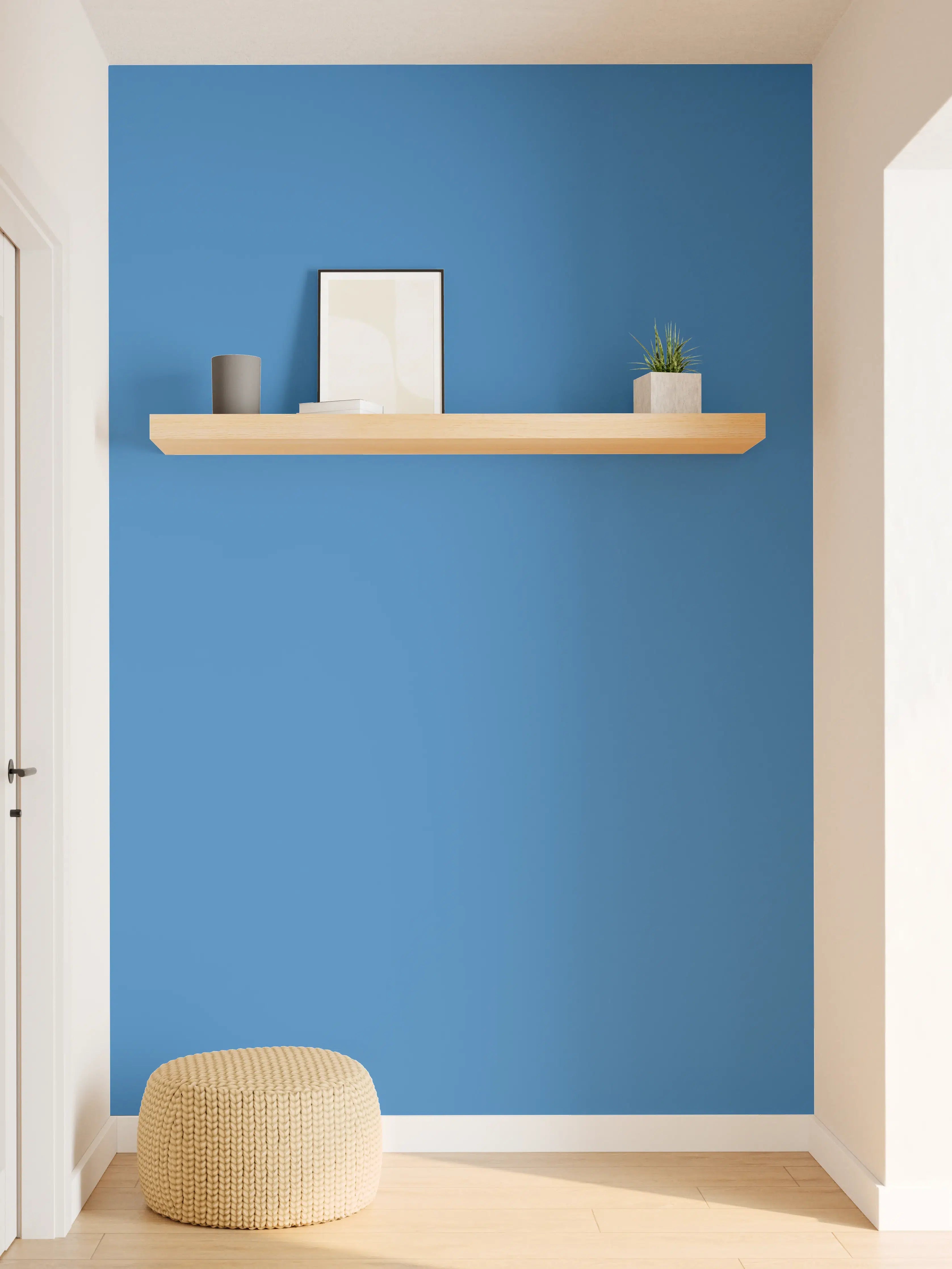 Wandverkleidung Flur - RAL 5015 (Himmelblau)