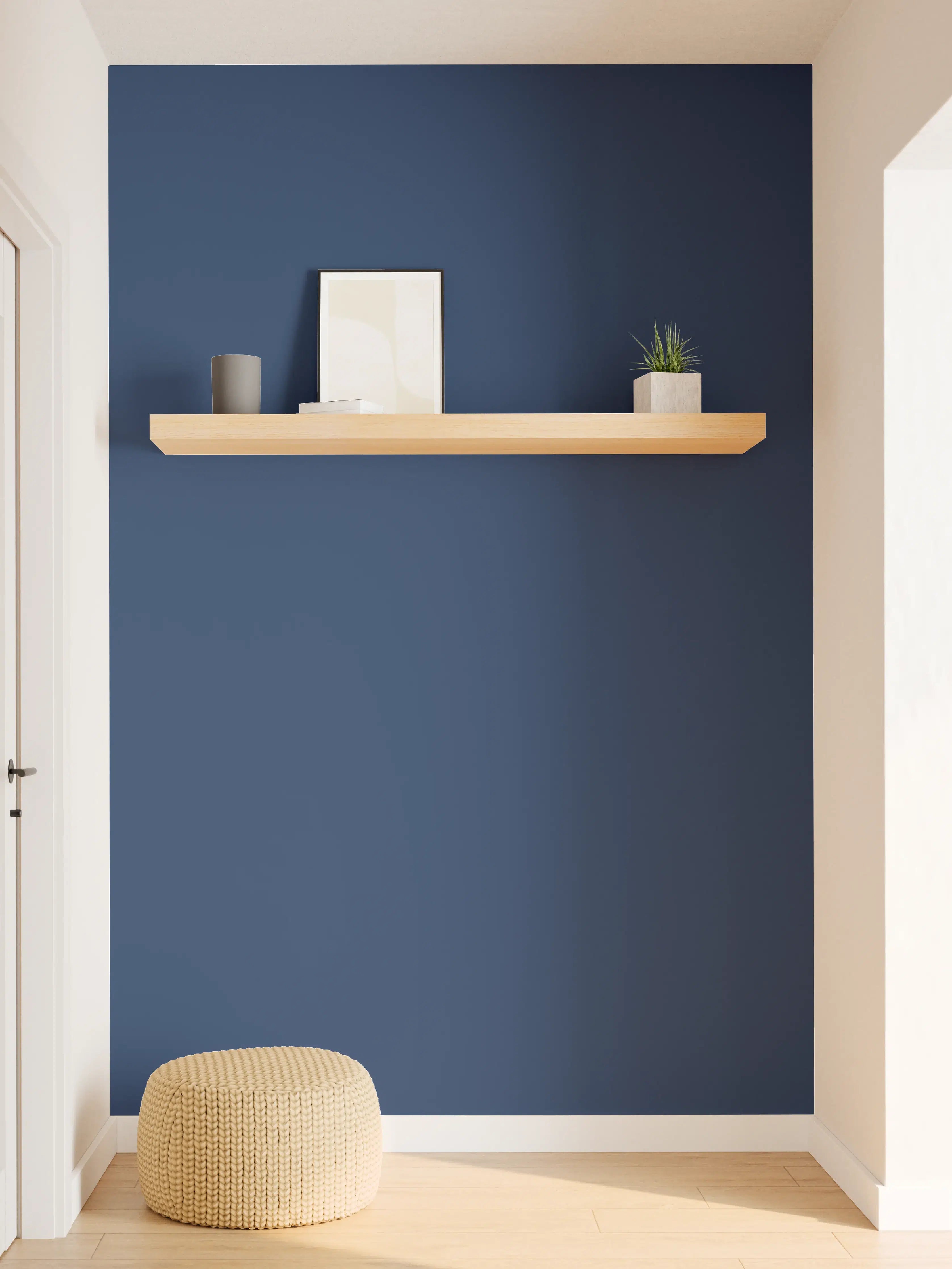 Wandverkleidung Flur - RAL 5026 (Perlnachtblau)