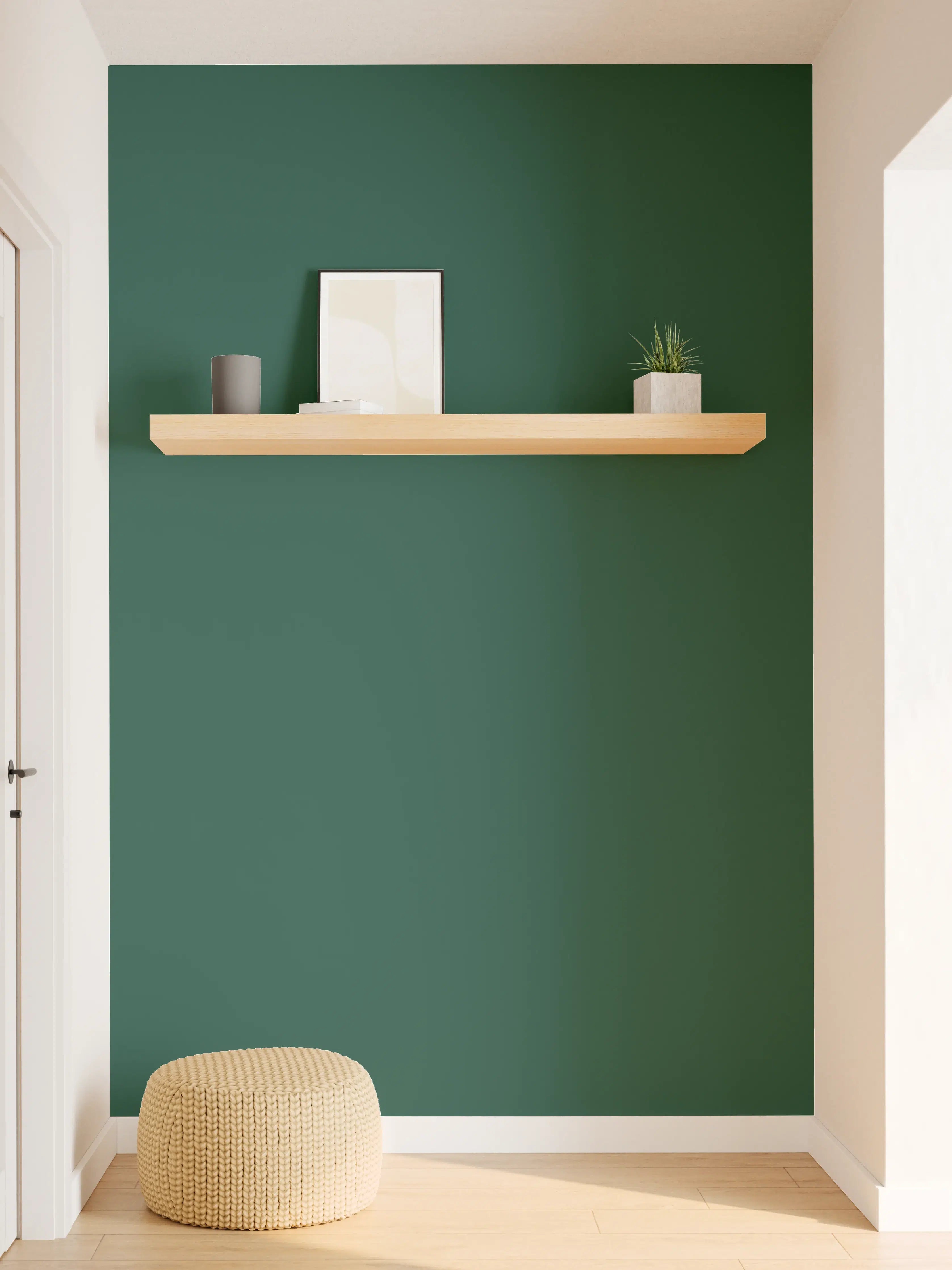 Wandverkleidung Flur - RAL 6005 (Moosgrün)