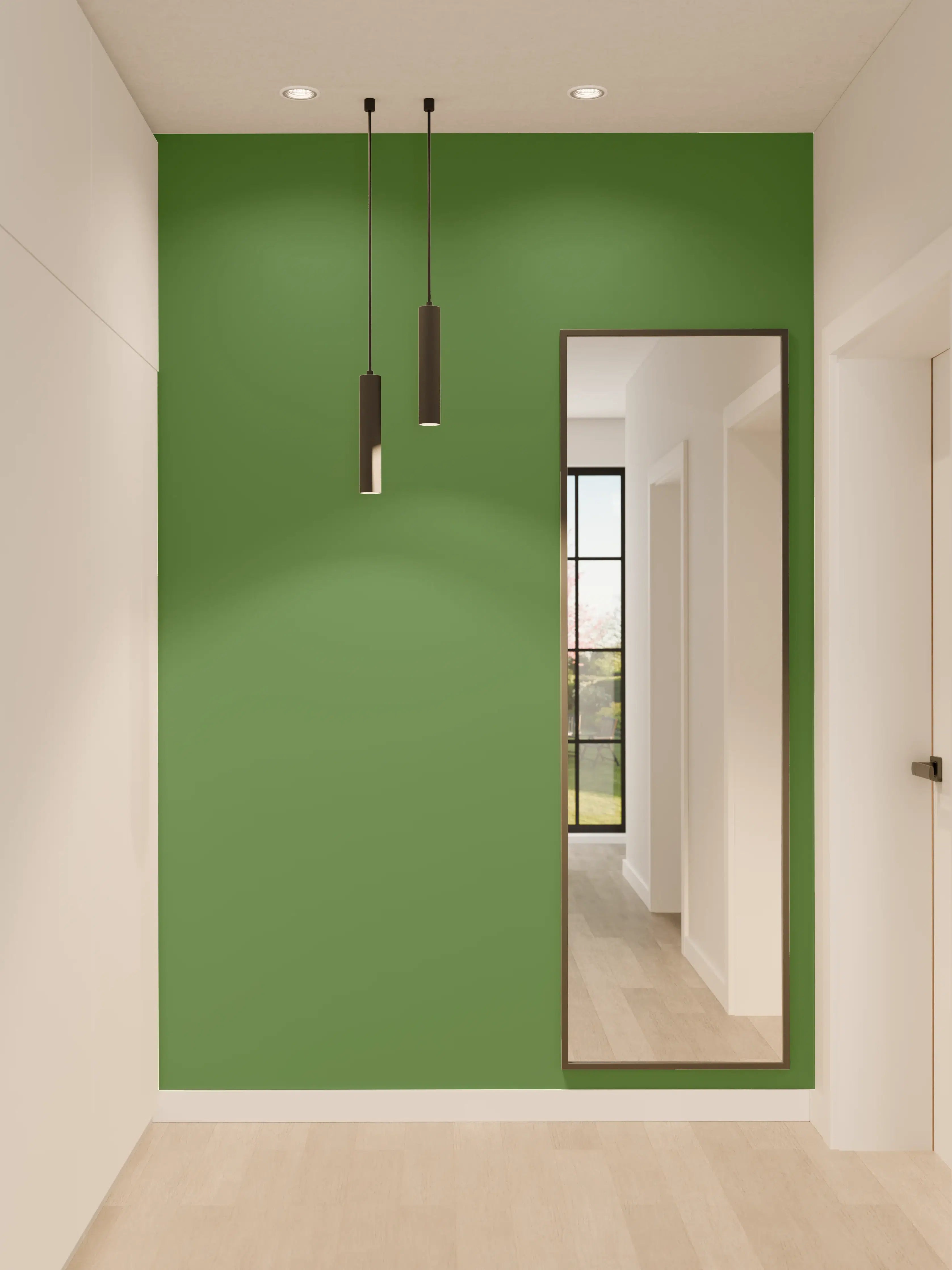 Wandverkleidung Flur - RAL 6010 (Grasgrün)