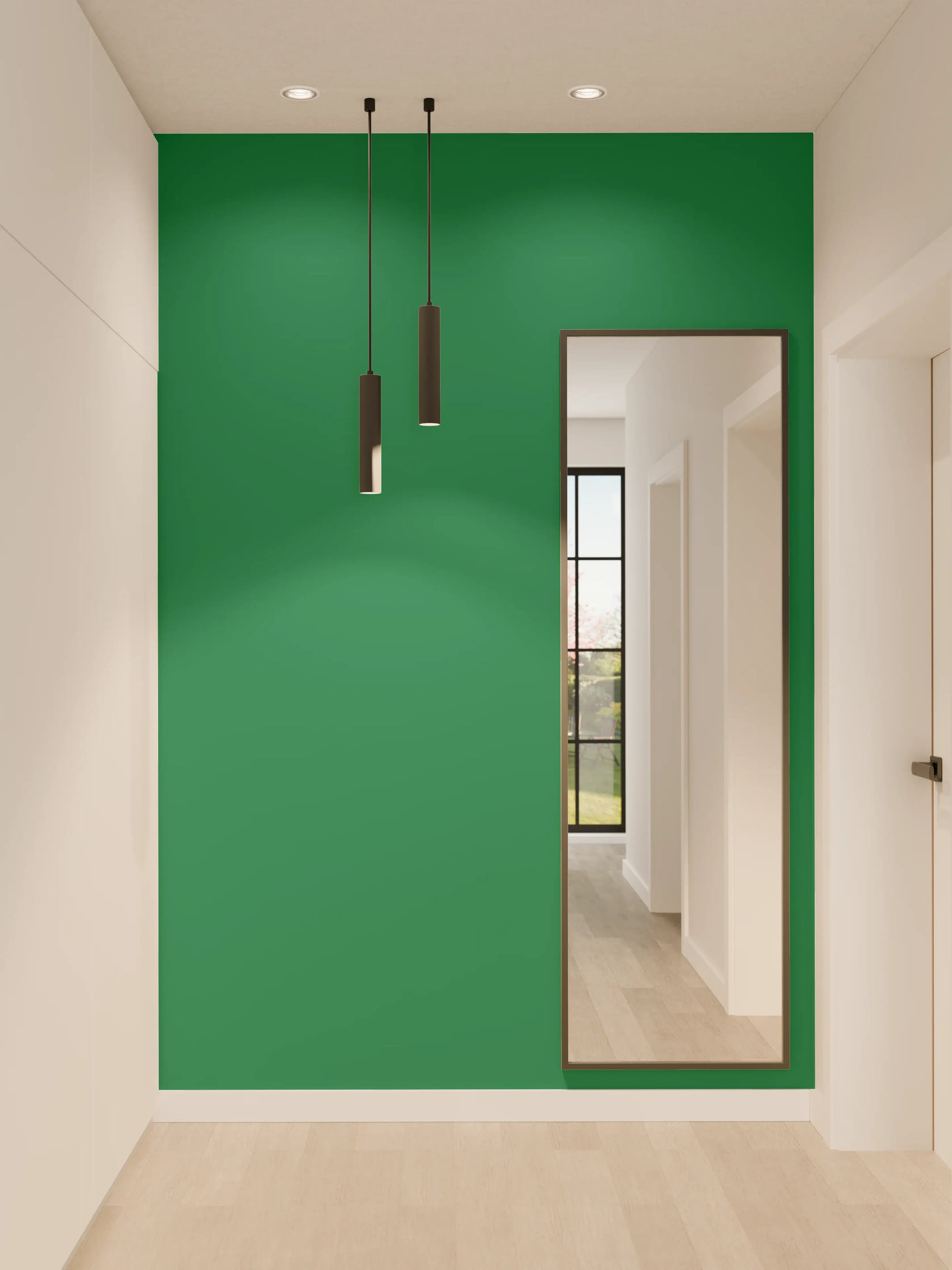 Wandverkleidung Flur - RAL 6029 (Mintgrün)