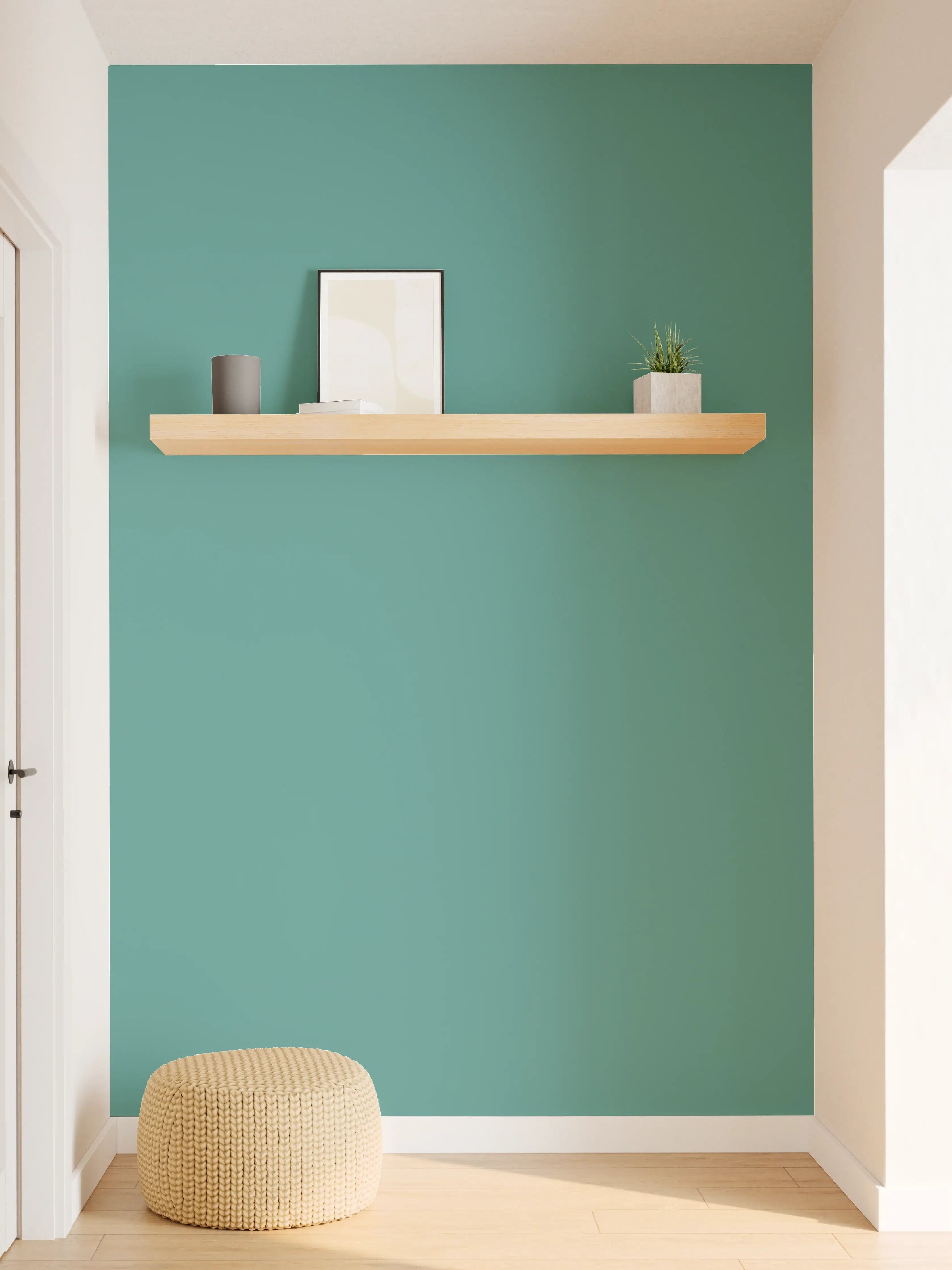 Wandverkleidung Flur - RAL 6033 (Minttürkis)