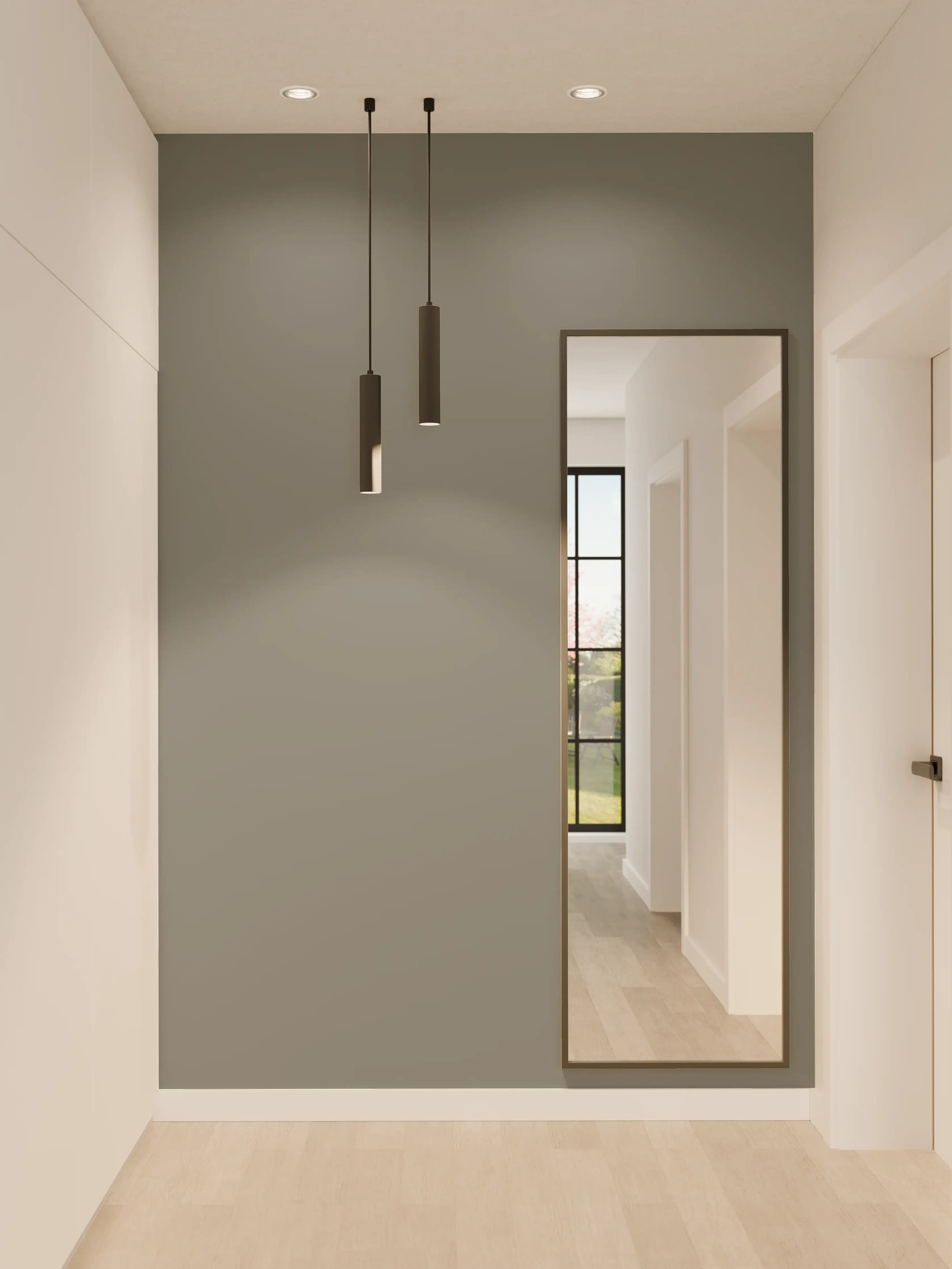 Wandverkleidung Flur - RAL 7005 (Mausgrau)