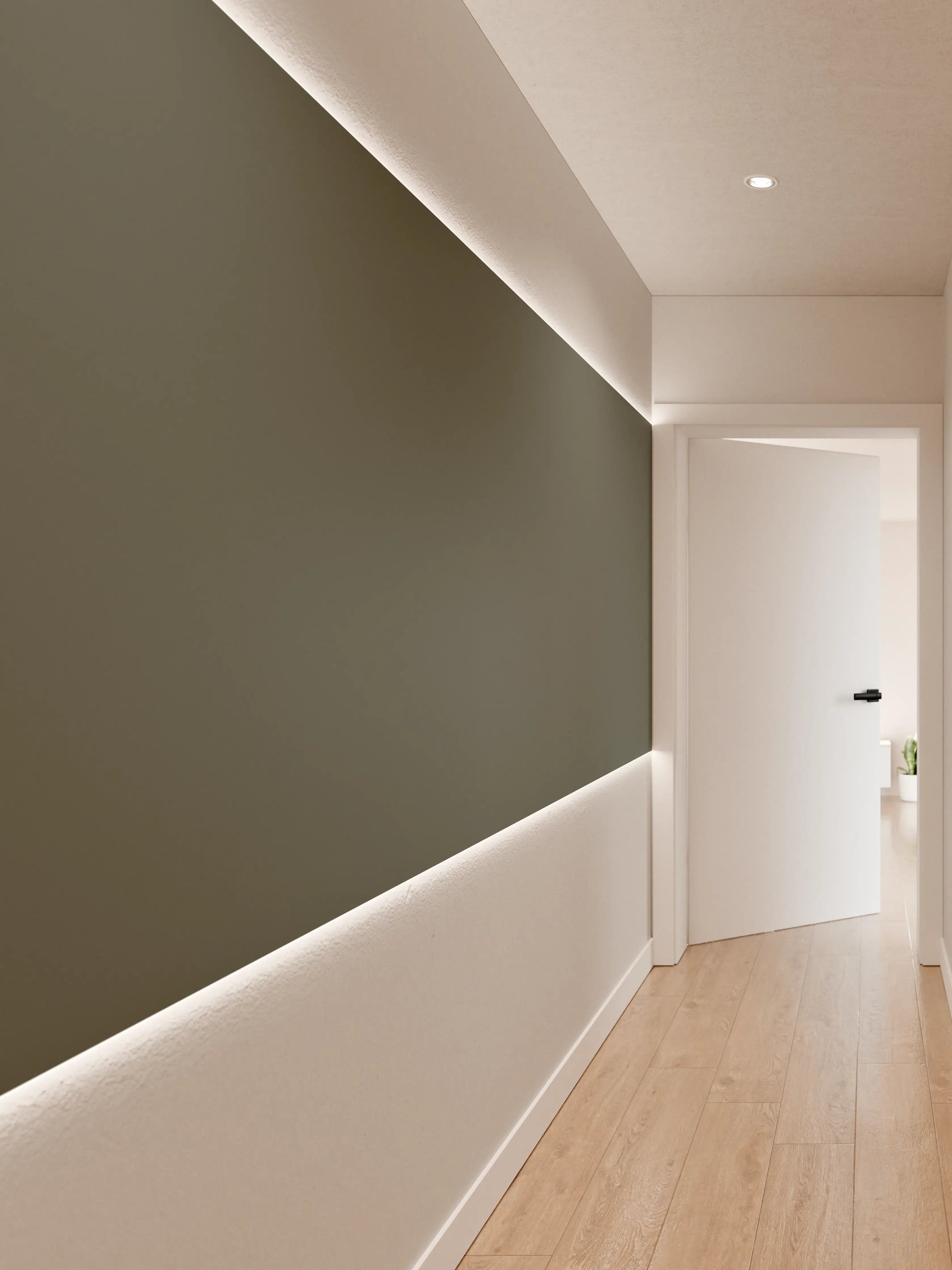 Wandverkleidung Flur - RAL 7010 (Plane grau)