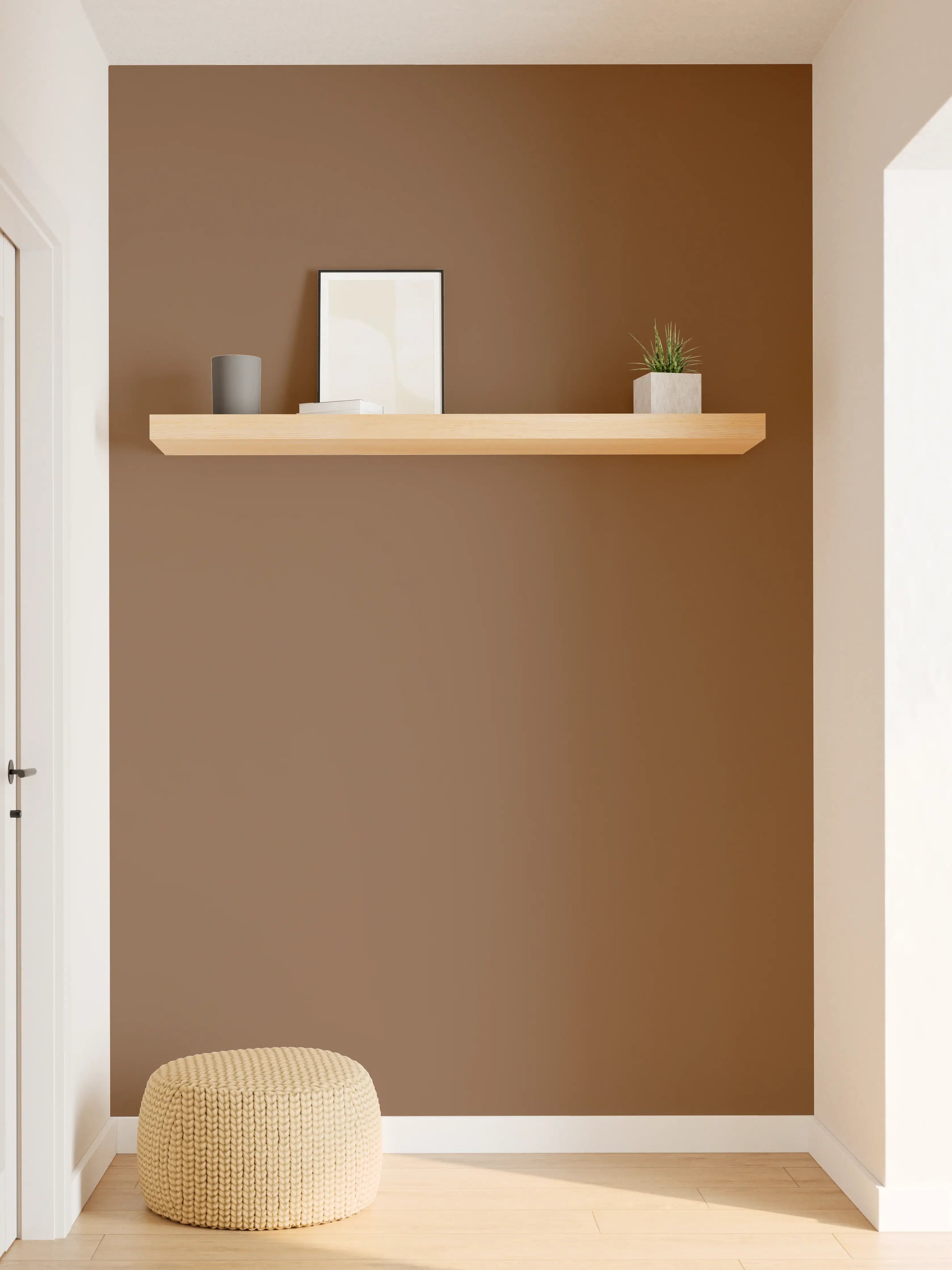 Wandverkleidung Flur - RAL 8007 (Rehbraun)