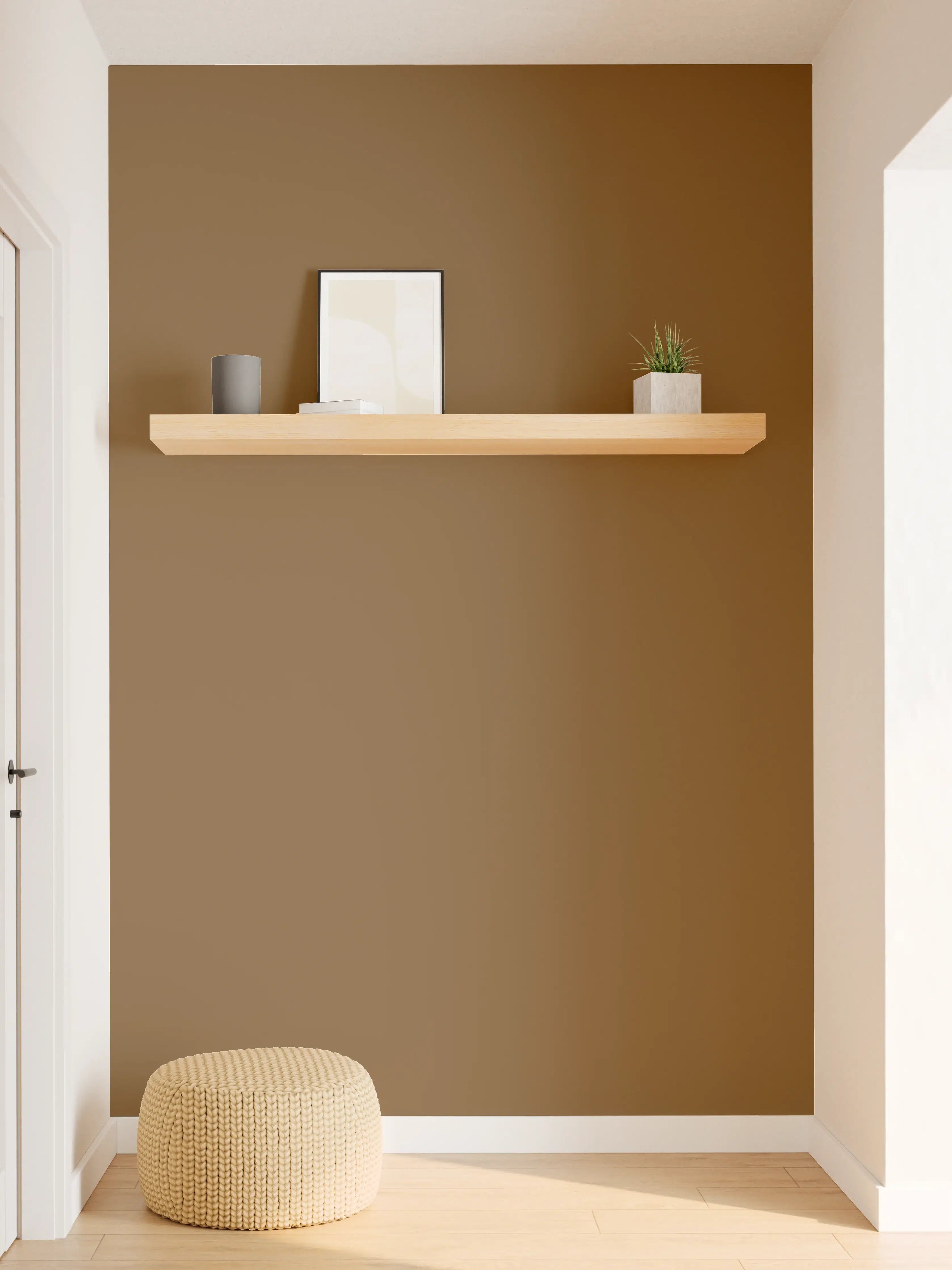 Wandverkleidung Flur - RAL 8008 (Olivbraun)