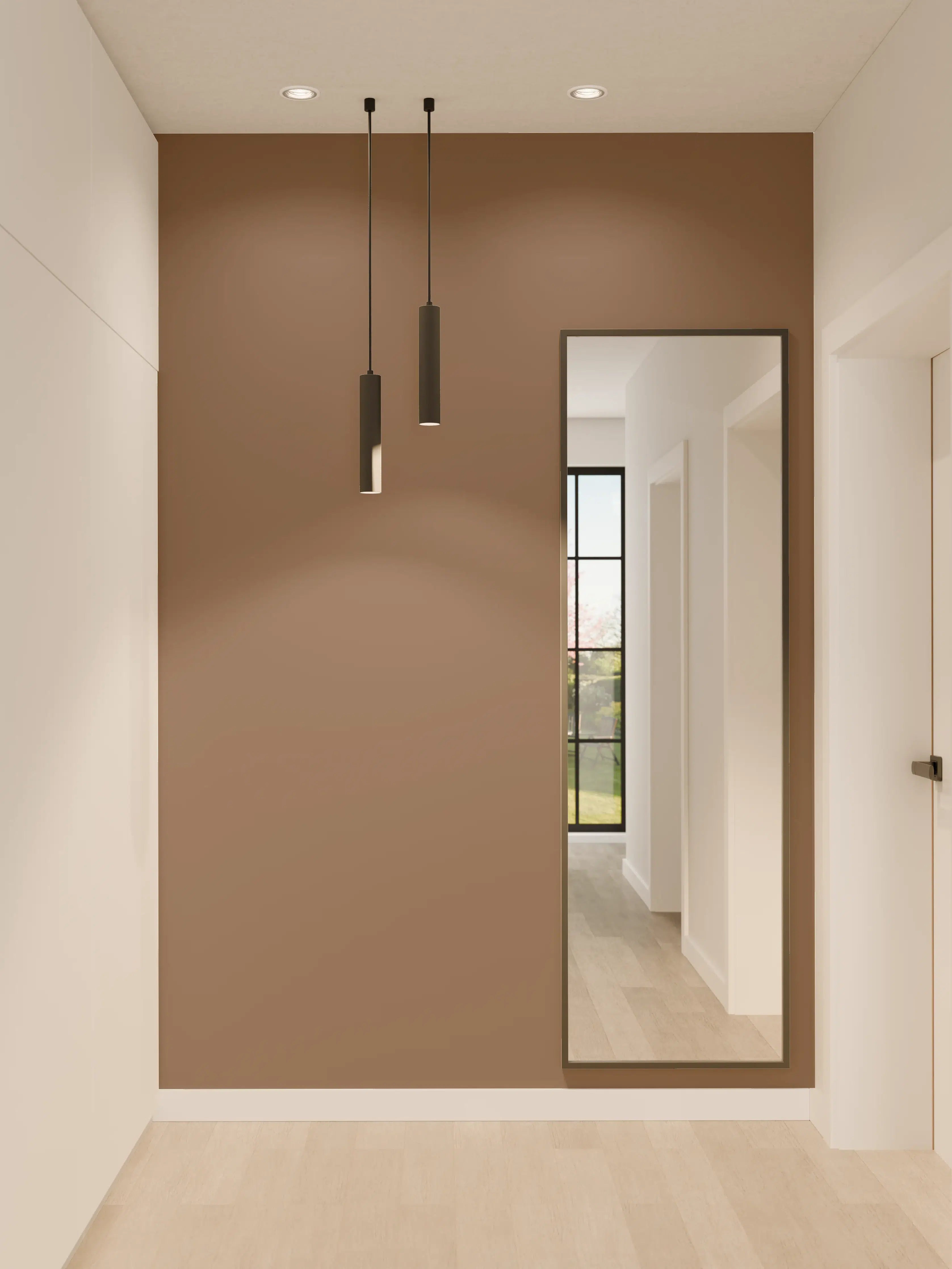 Wandverkleidung Flur - RAL 8025 (Blassbraun)