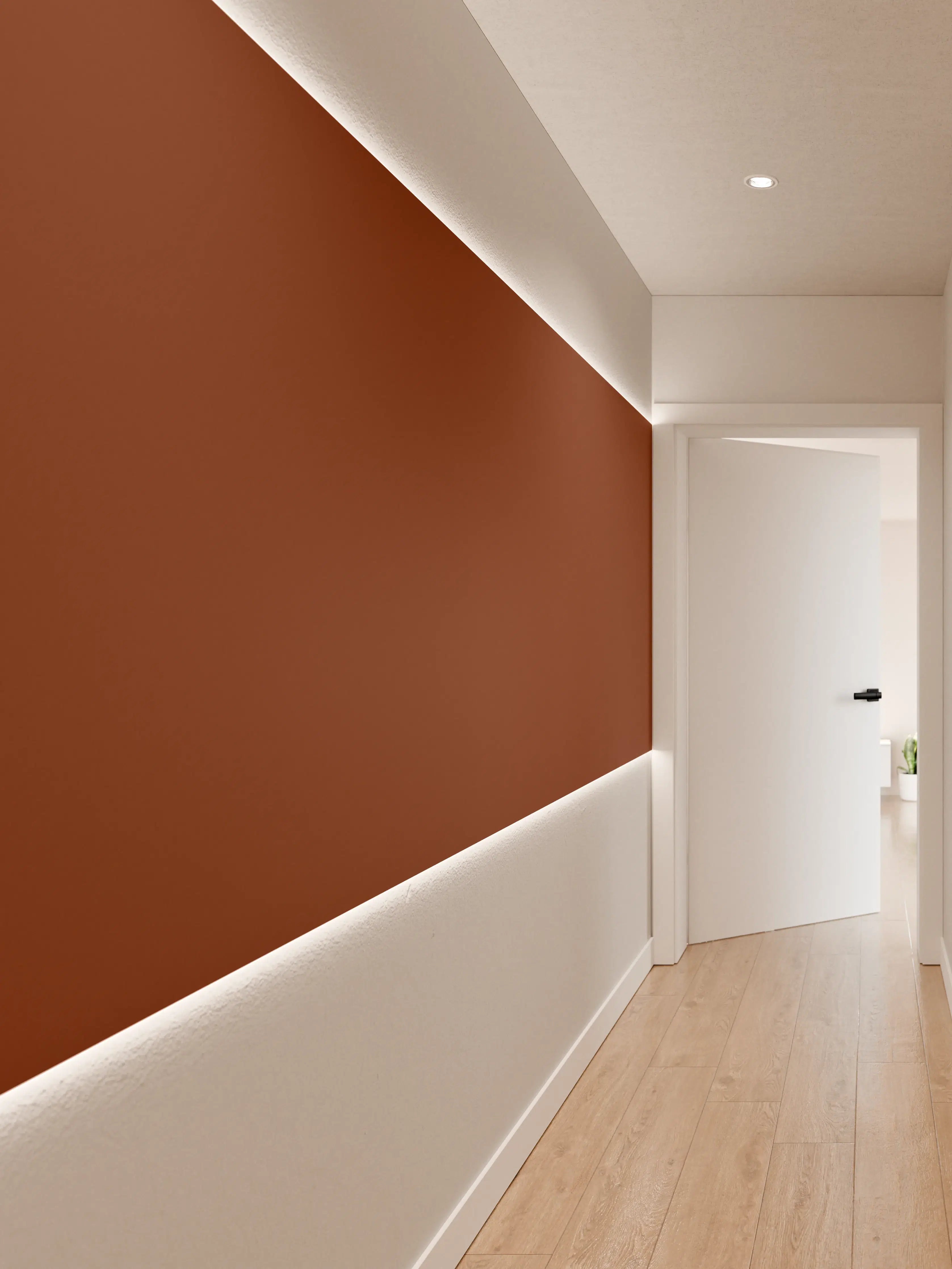 Wandverkleidung Flur - RAL 8029 (Perlkupfer)