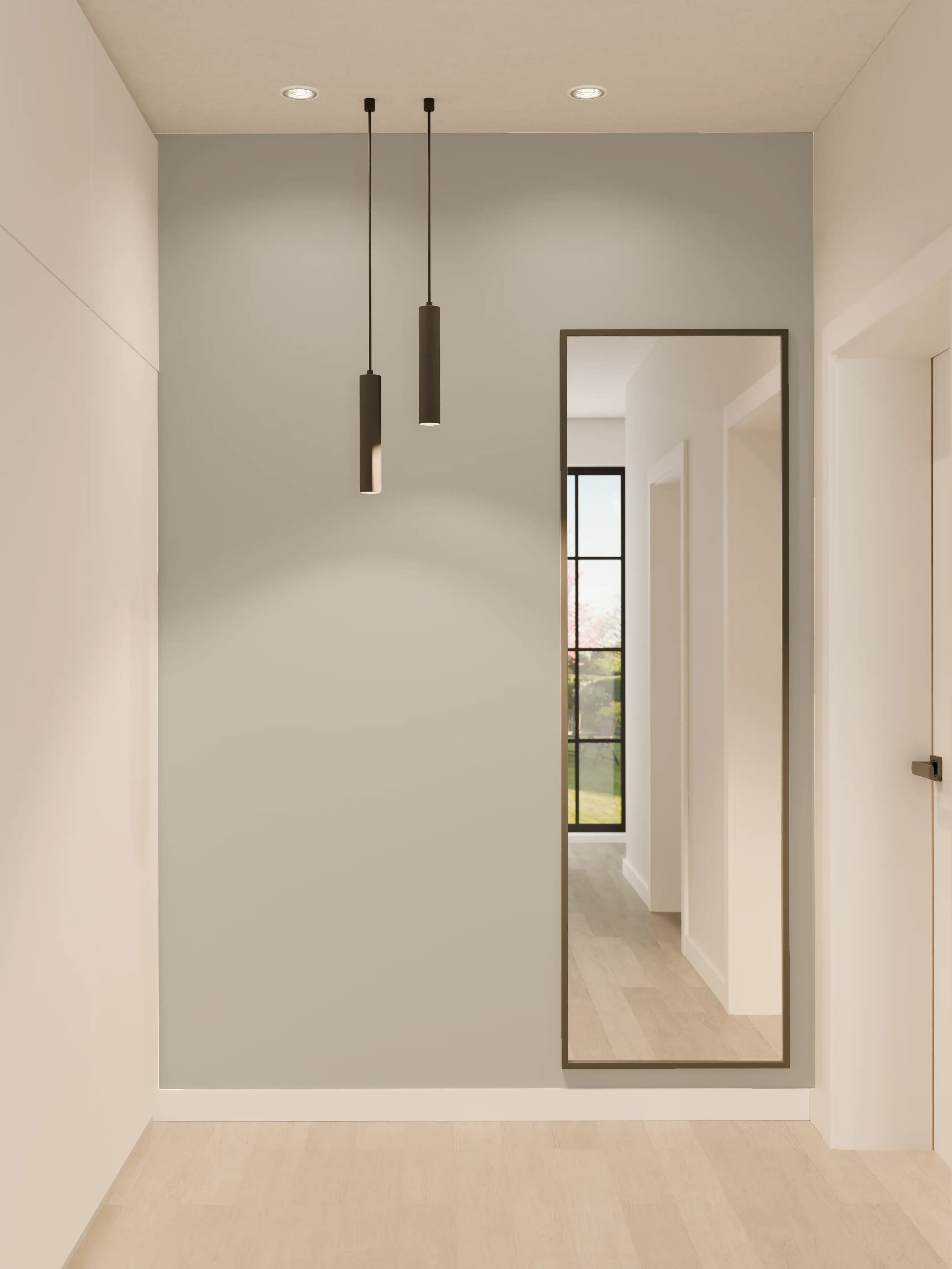 Wandverkleidung Flur - RAL 9006 (Weißaluminium)