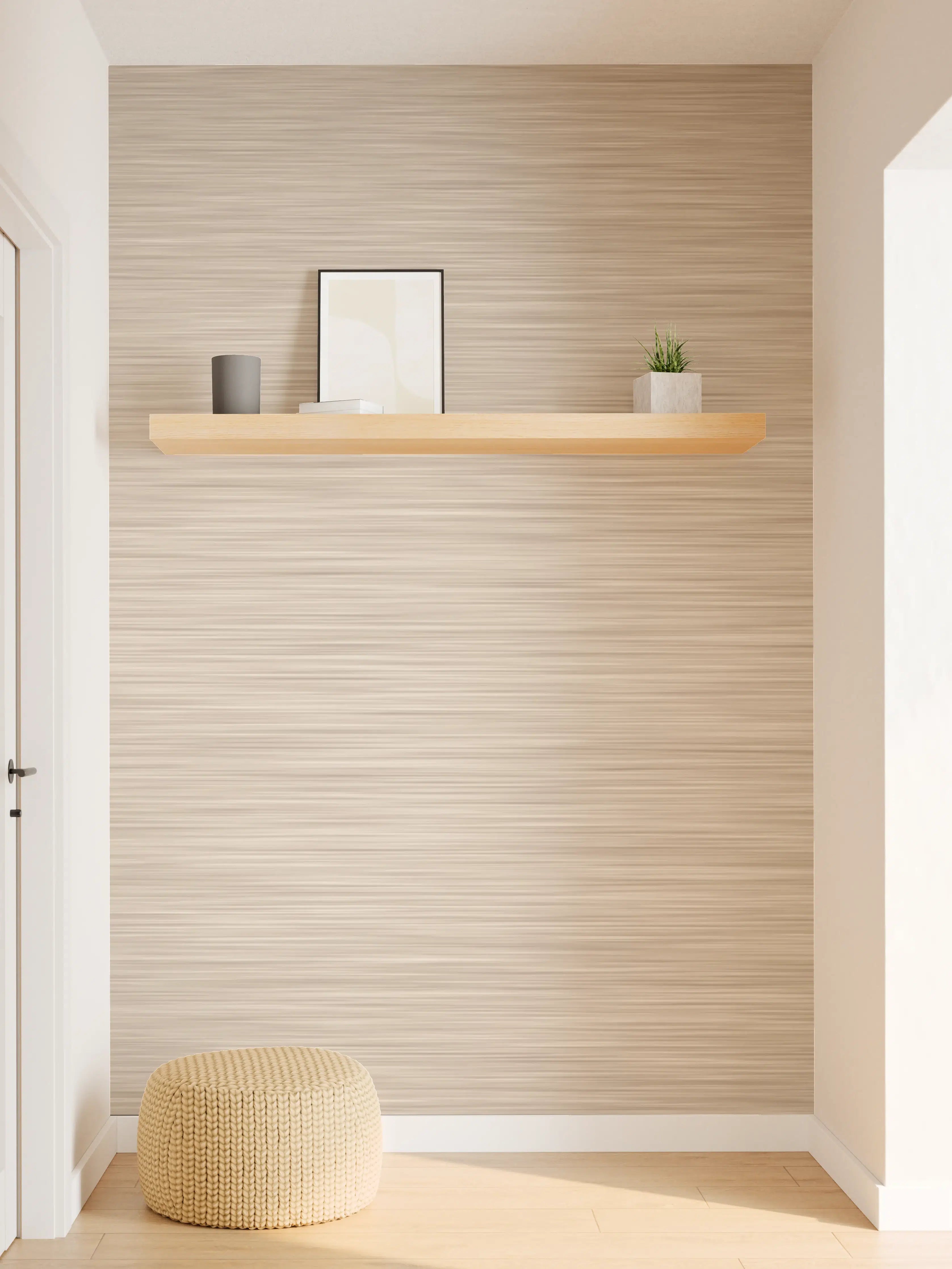 Wandverkleidung Flur - Rose - ALU Prime - Metall Gebürstet