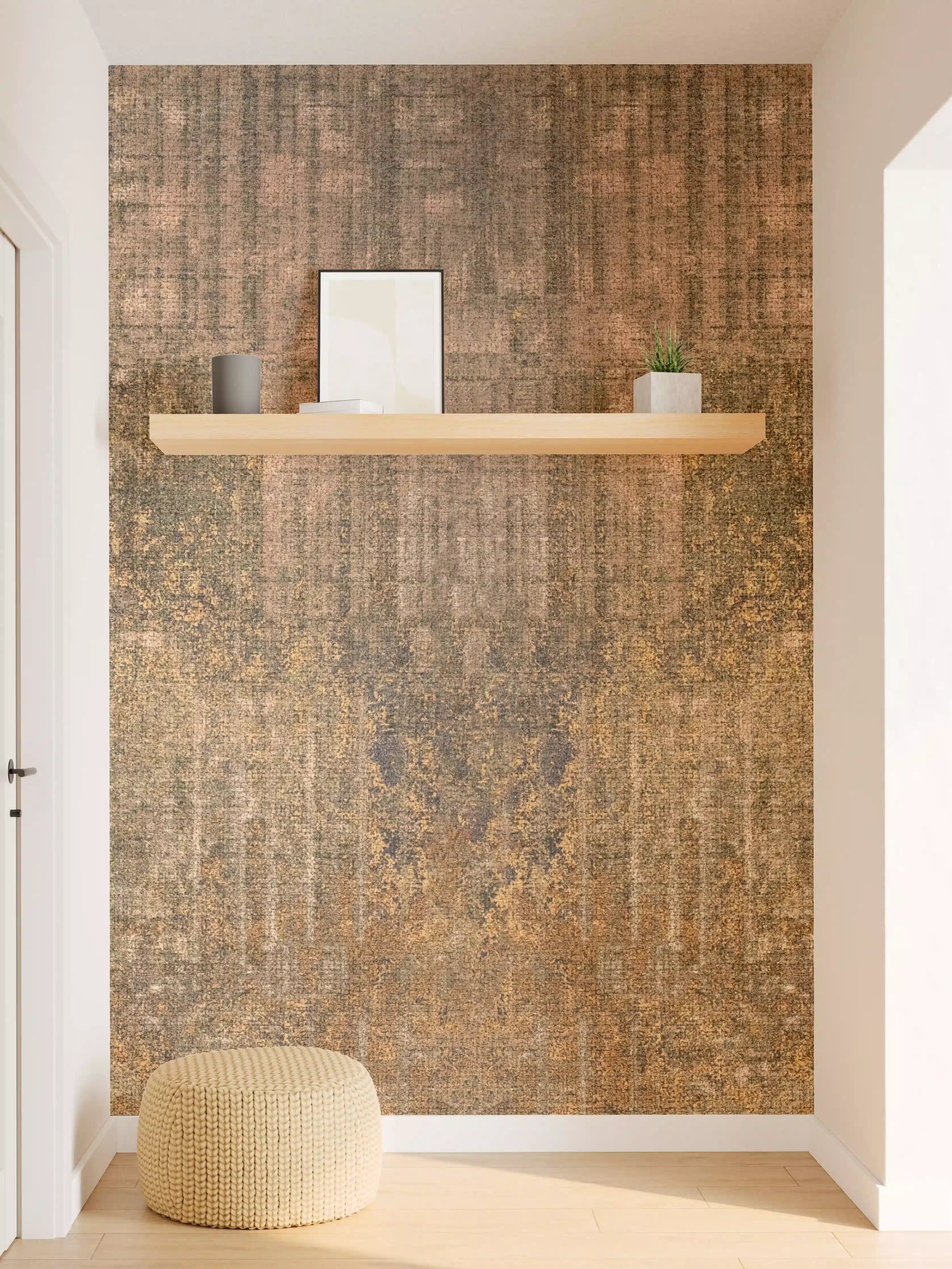 Wandverkleidung Flur - Rustikale Braun-Grau Wandtextur