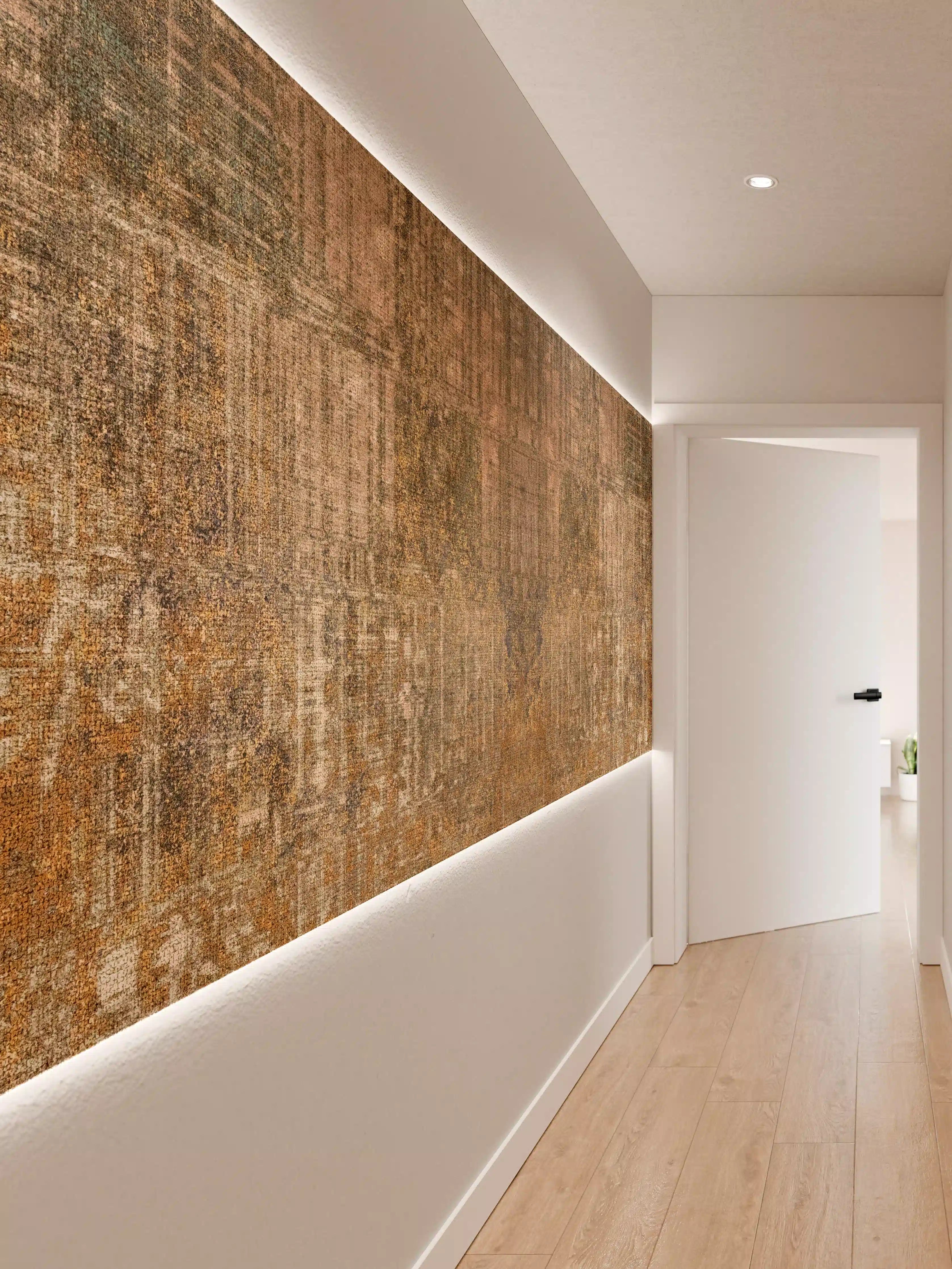 Wandverkleidung Flur - Rustikale Braun-Grau Wandtextur