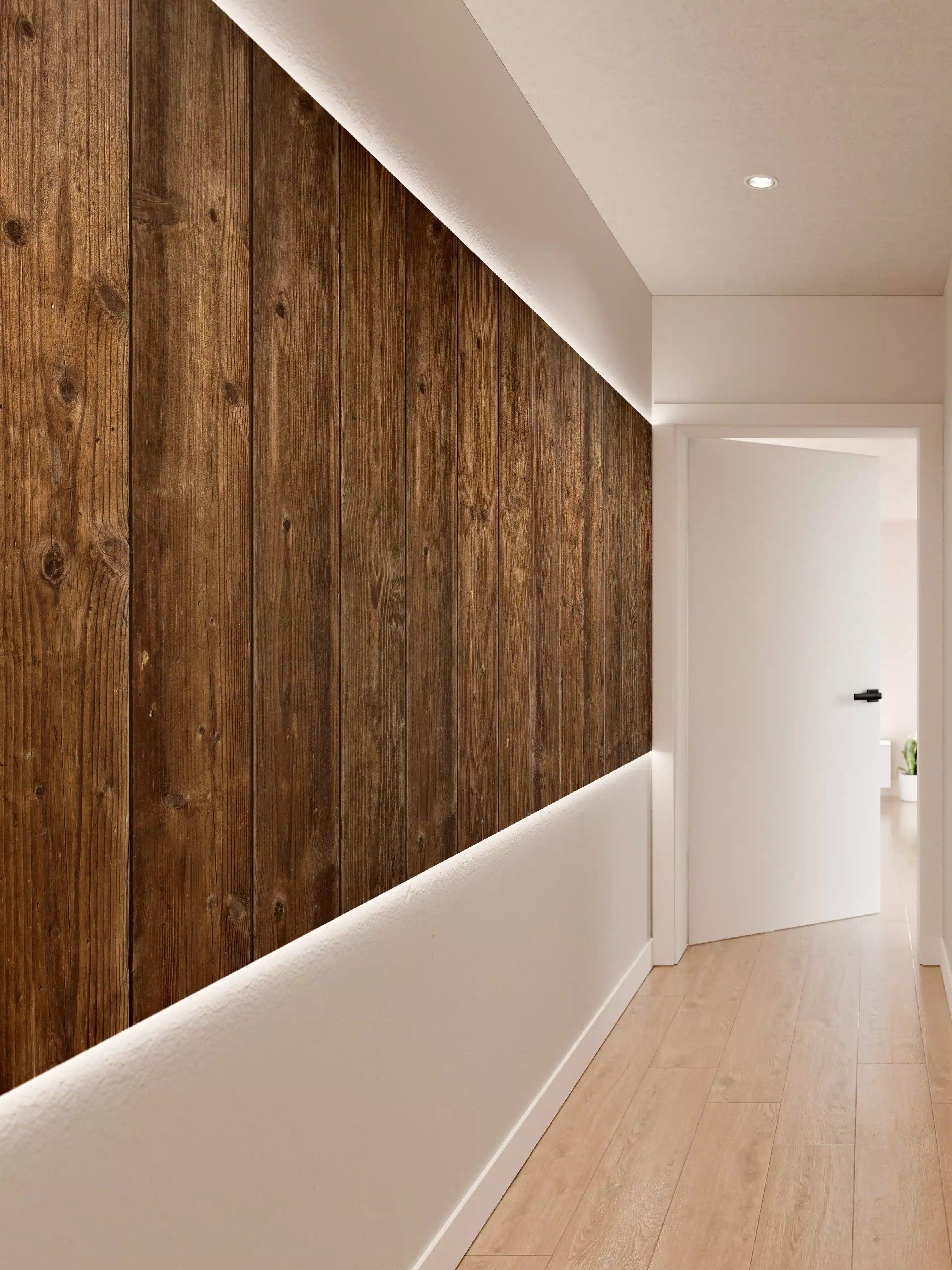 Wandverkleidung Flur - Rustikale Holzvertäfelung für Zuhause