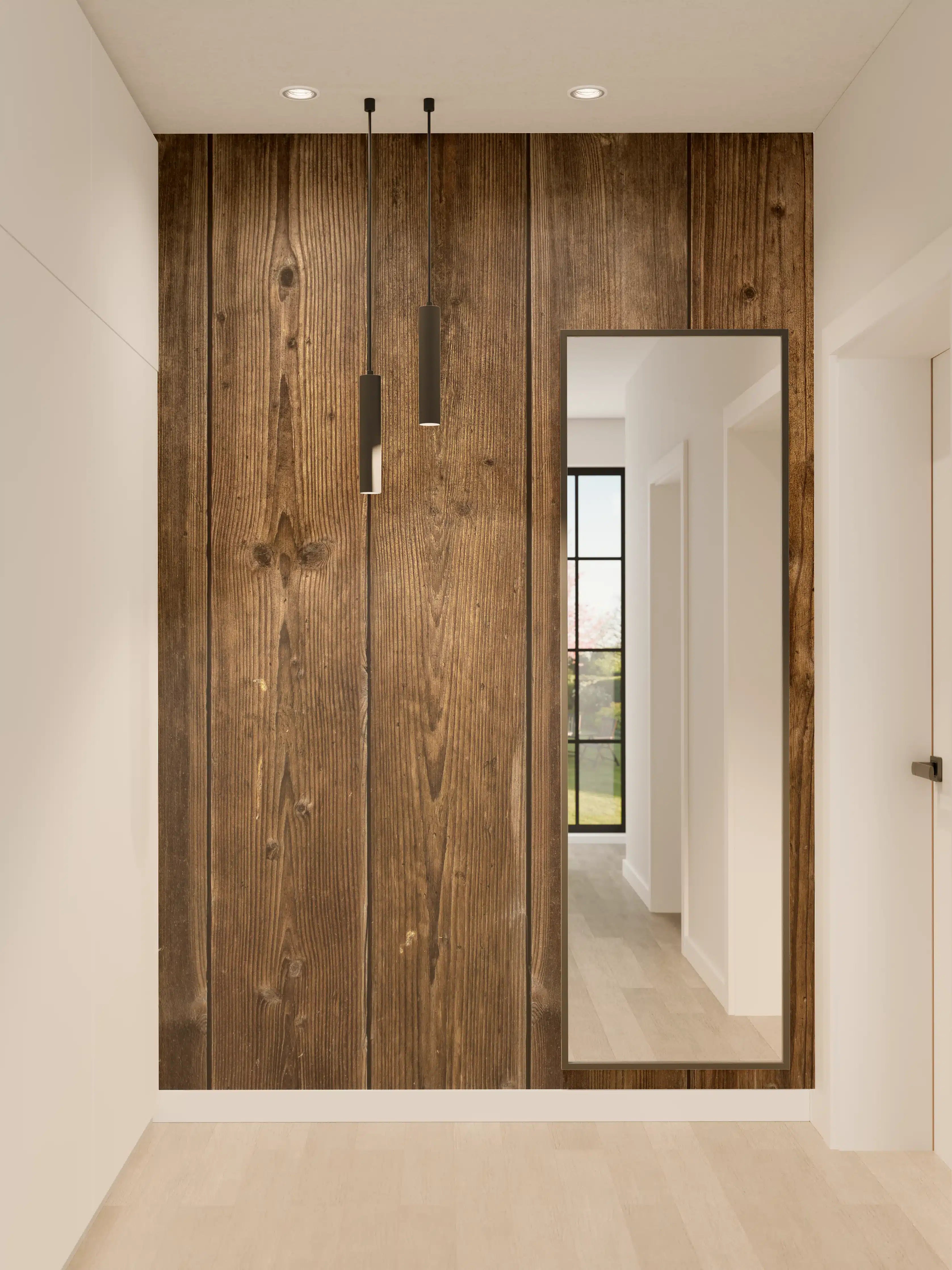 Wandverkleidung Flur - Rustikale Holzvertäfelung für Zuhause
