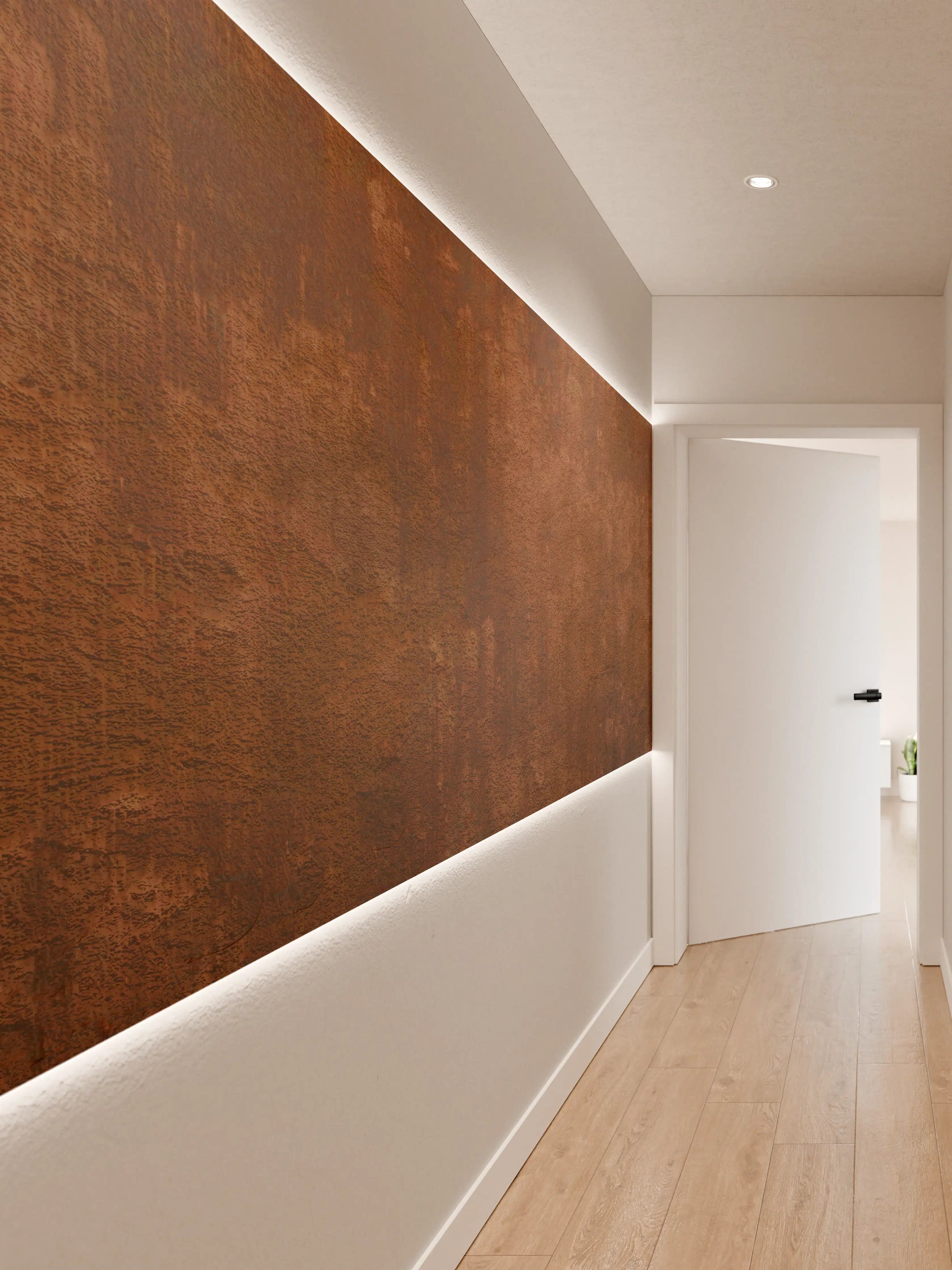 Wandverkleidung Flur - Rustikale Metalltextur für Designprojekte