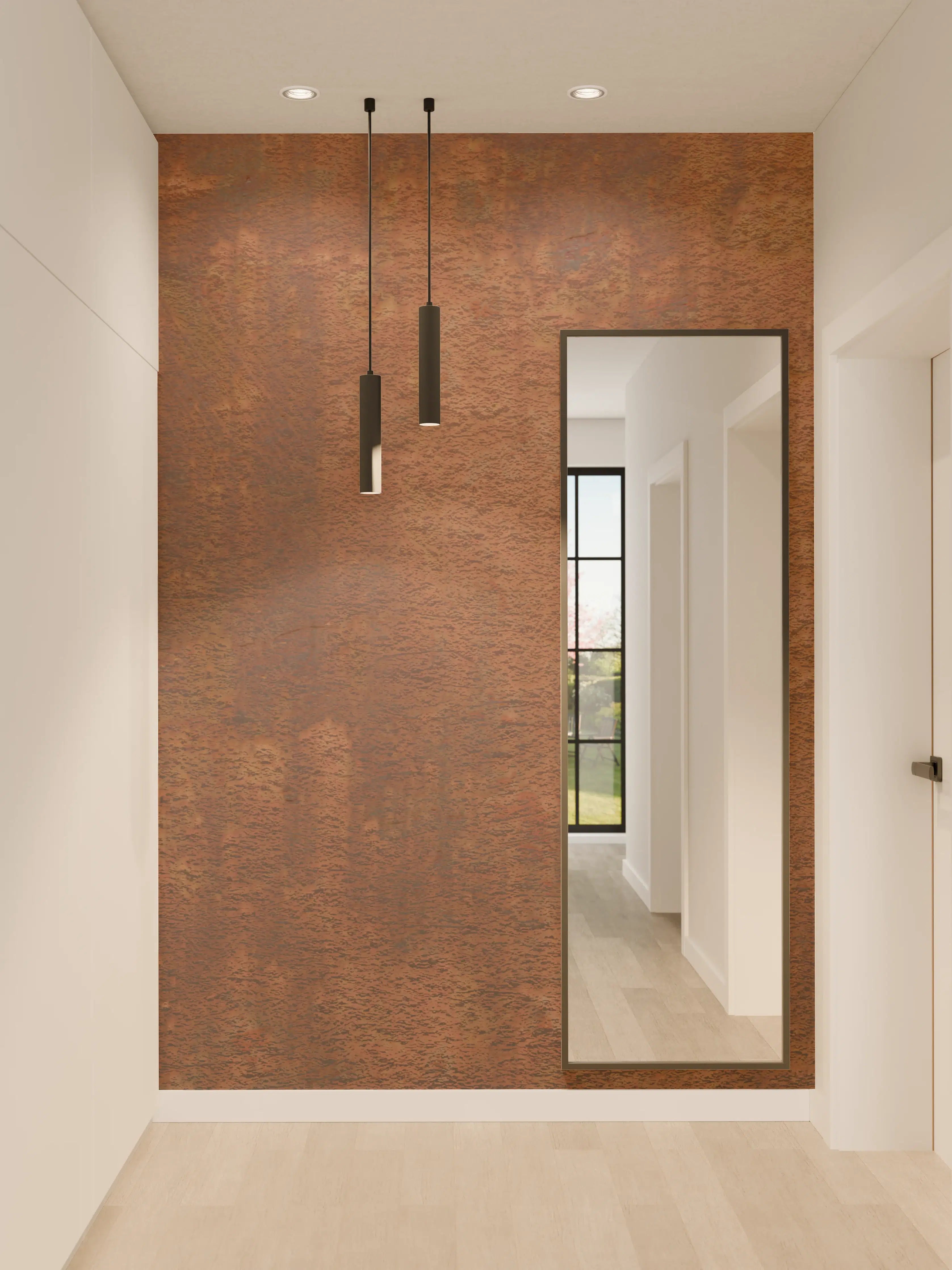Wandverkleidung Flur - Rustikale Metalltextur für Designprojekte
