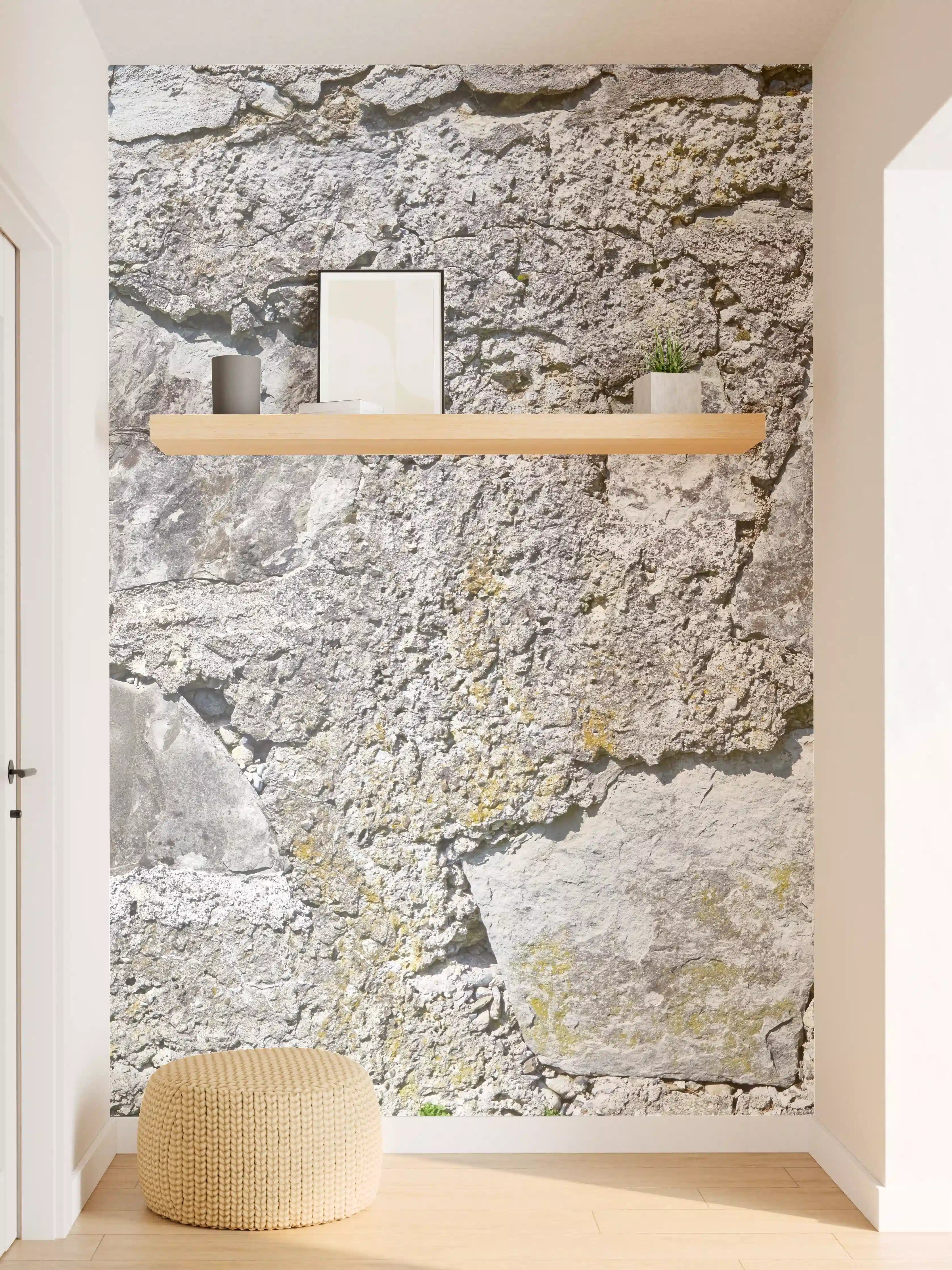 Wandverkleidung Flur - Rustikale Schiefermauer