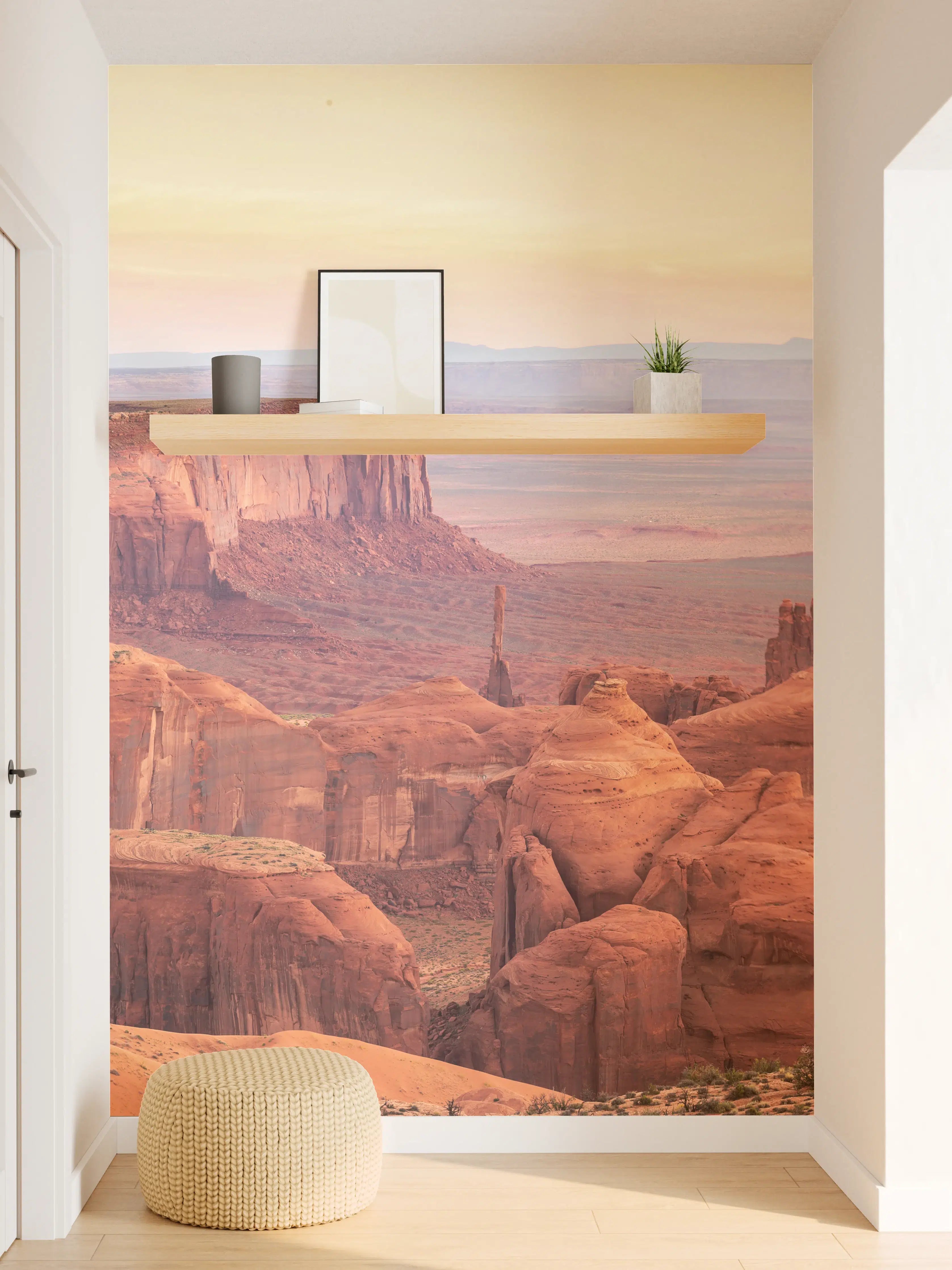 Wandverkleidung Flur - Sand Canyon im Sonnenuntergang – Atemberaubende Naturaufnahme