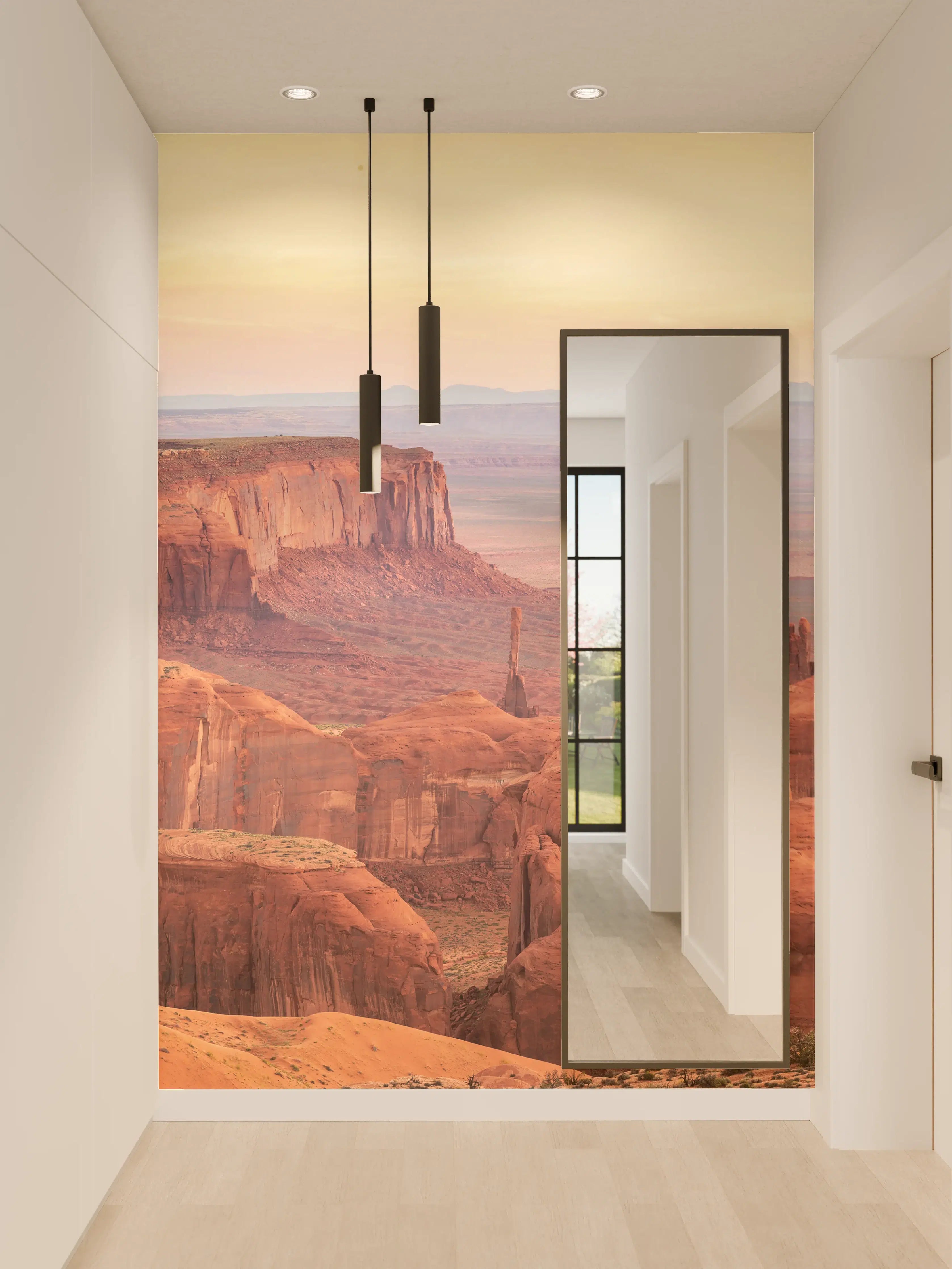 Wandverkleidung Flur - Sand Canyon im Sonnenuntergang – Atemberaubende Naturaufnahme