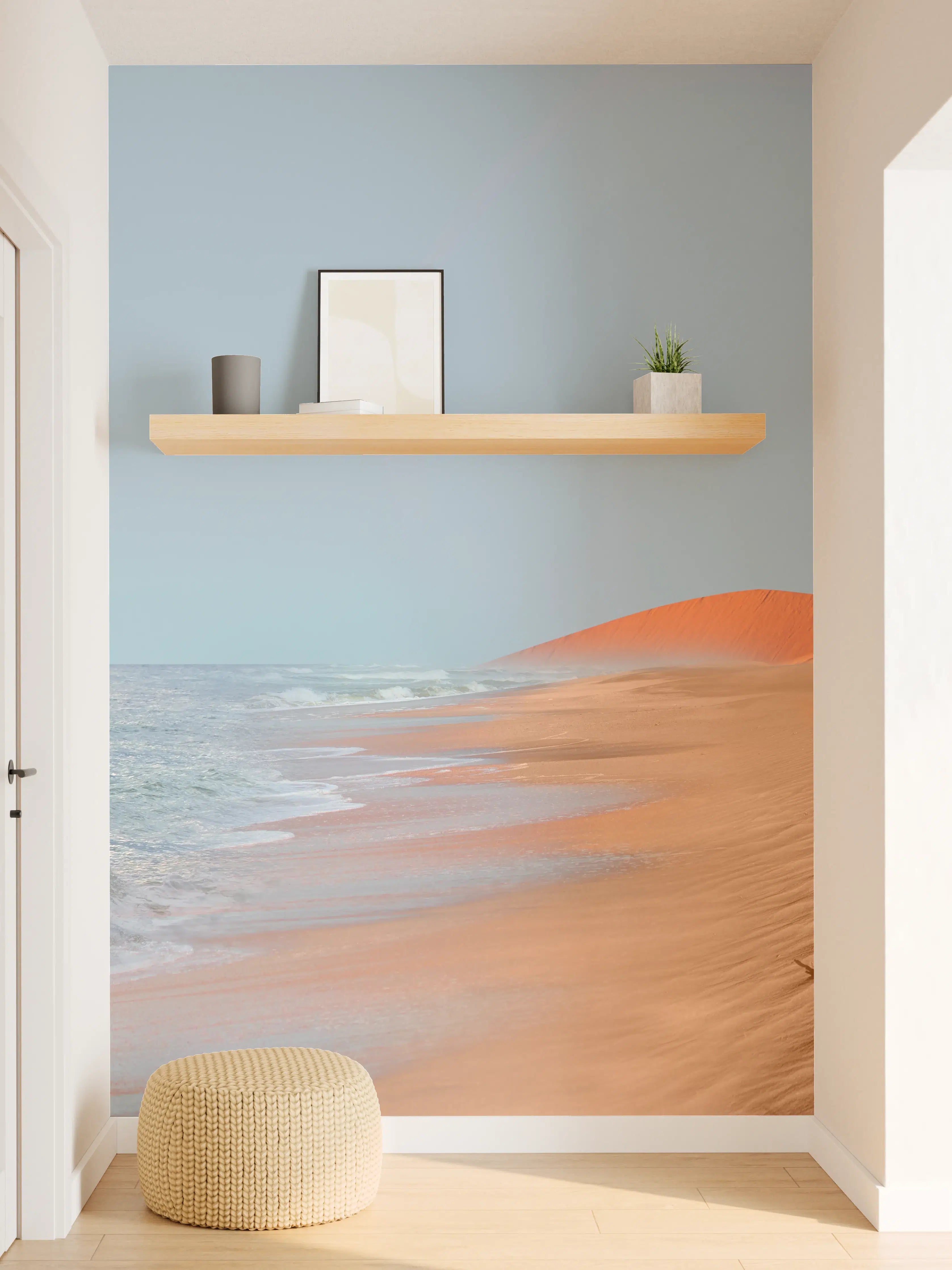 Wandverkleidung Flur - Sandstrand bei Sonnenaufgang