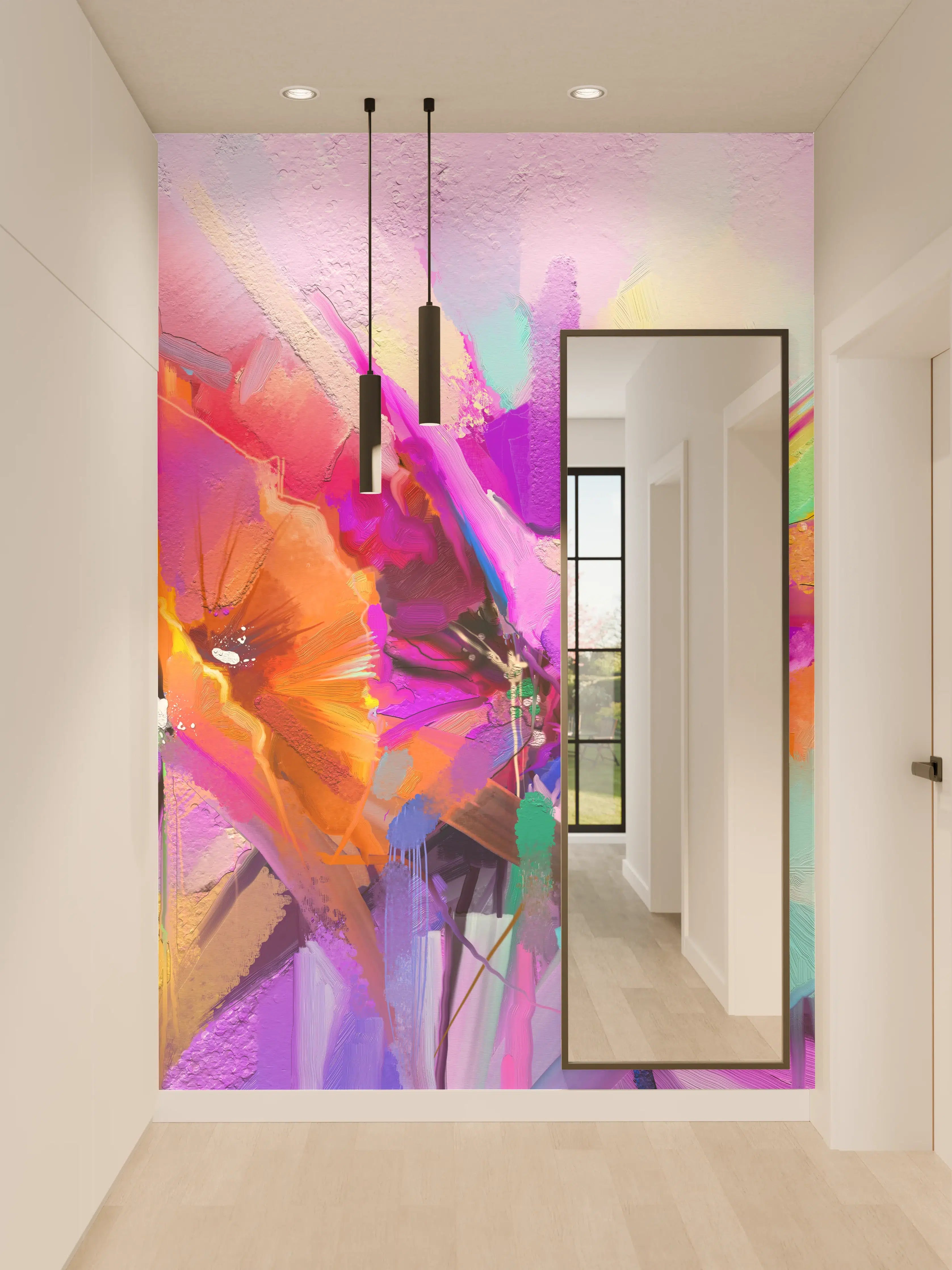 Wandverkleidung Flur - Sanfte Farbenspiele in Weiß und Grau