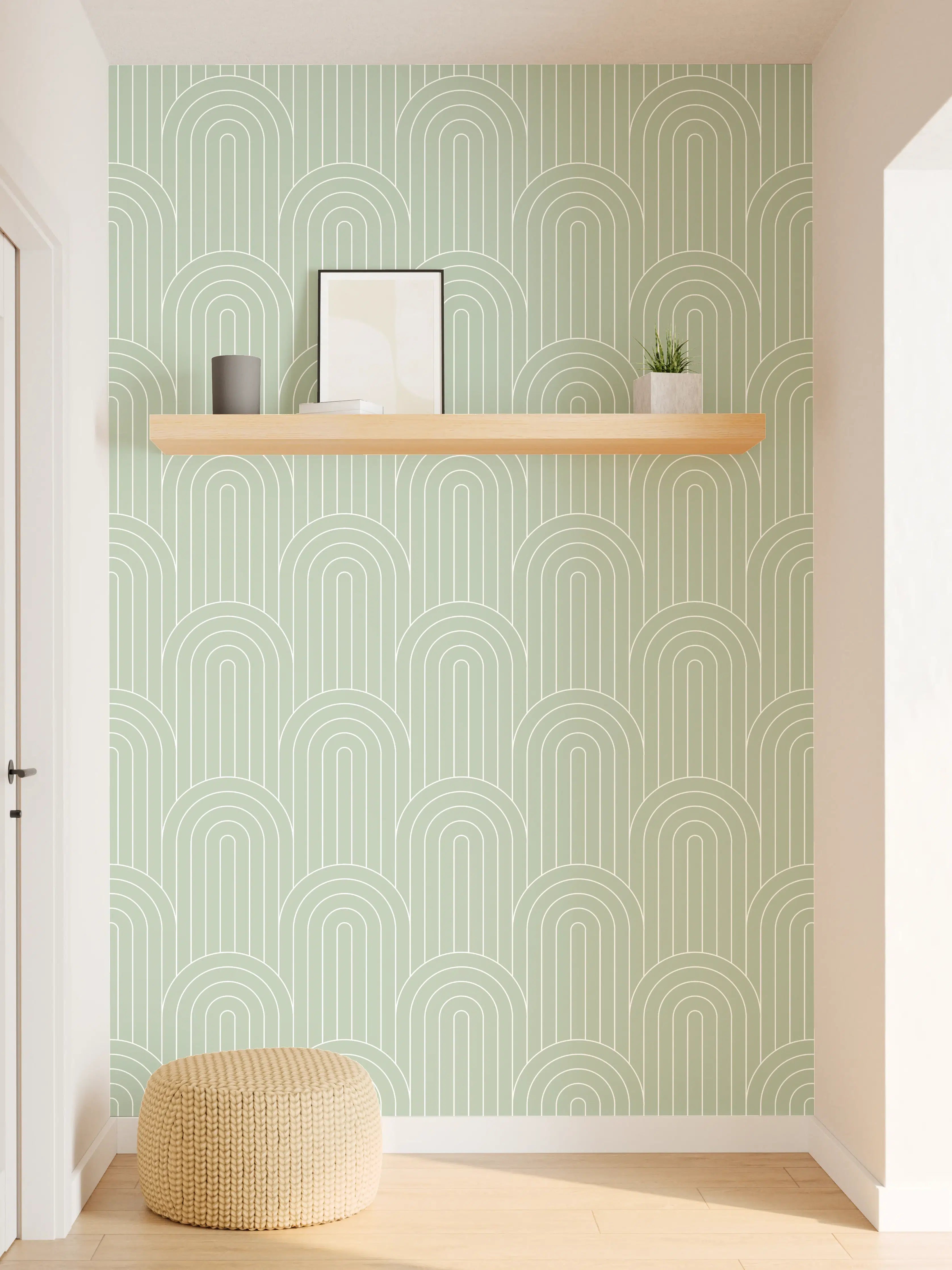 Wandverkleidung Flur - Sanfte Muster im eleganten Design