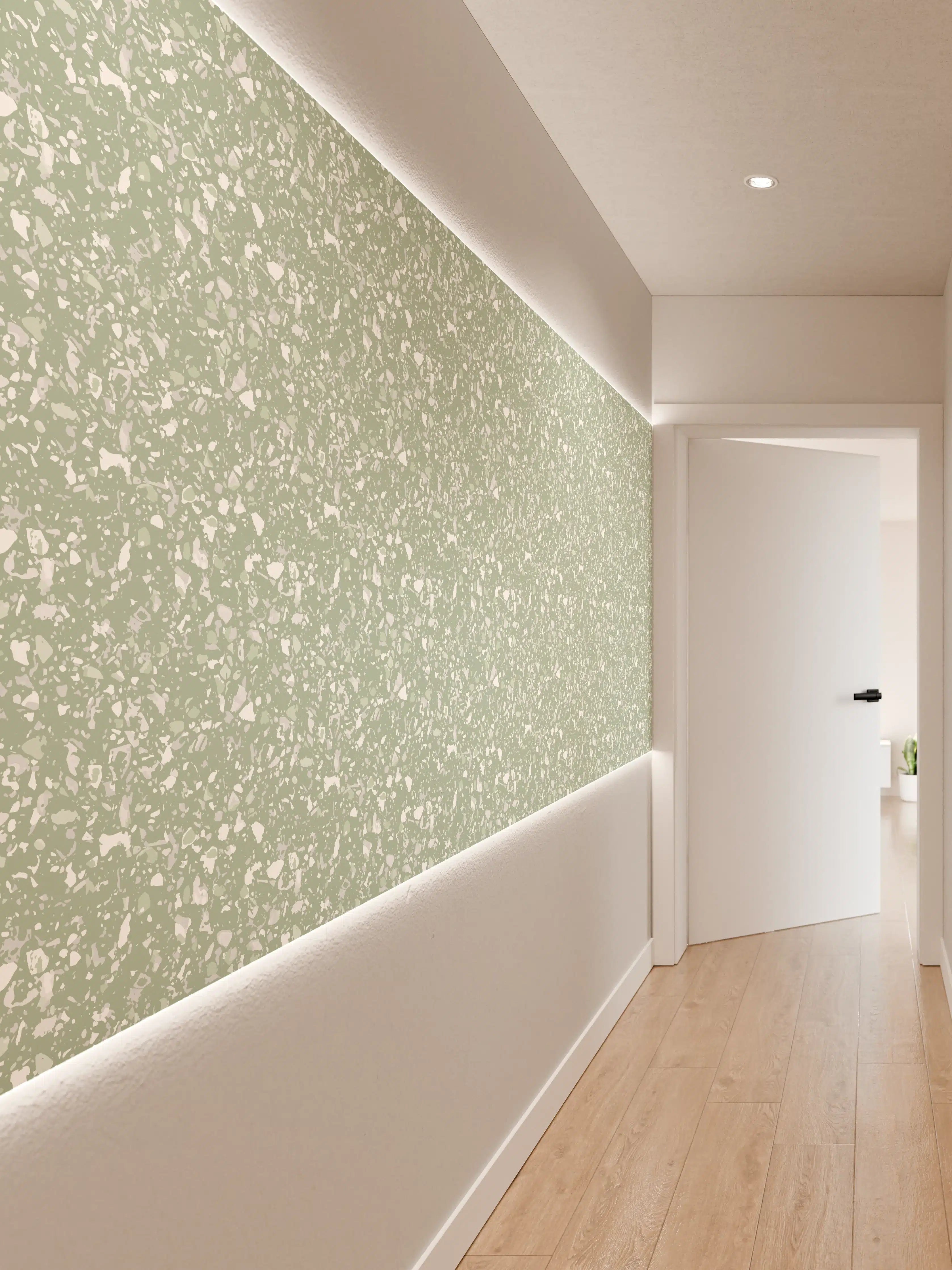 Wandverkleidung Flur - Sanfter Mix aus Grau und Beige