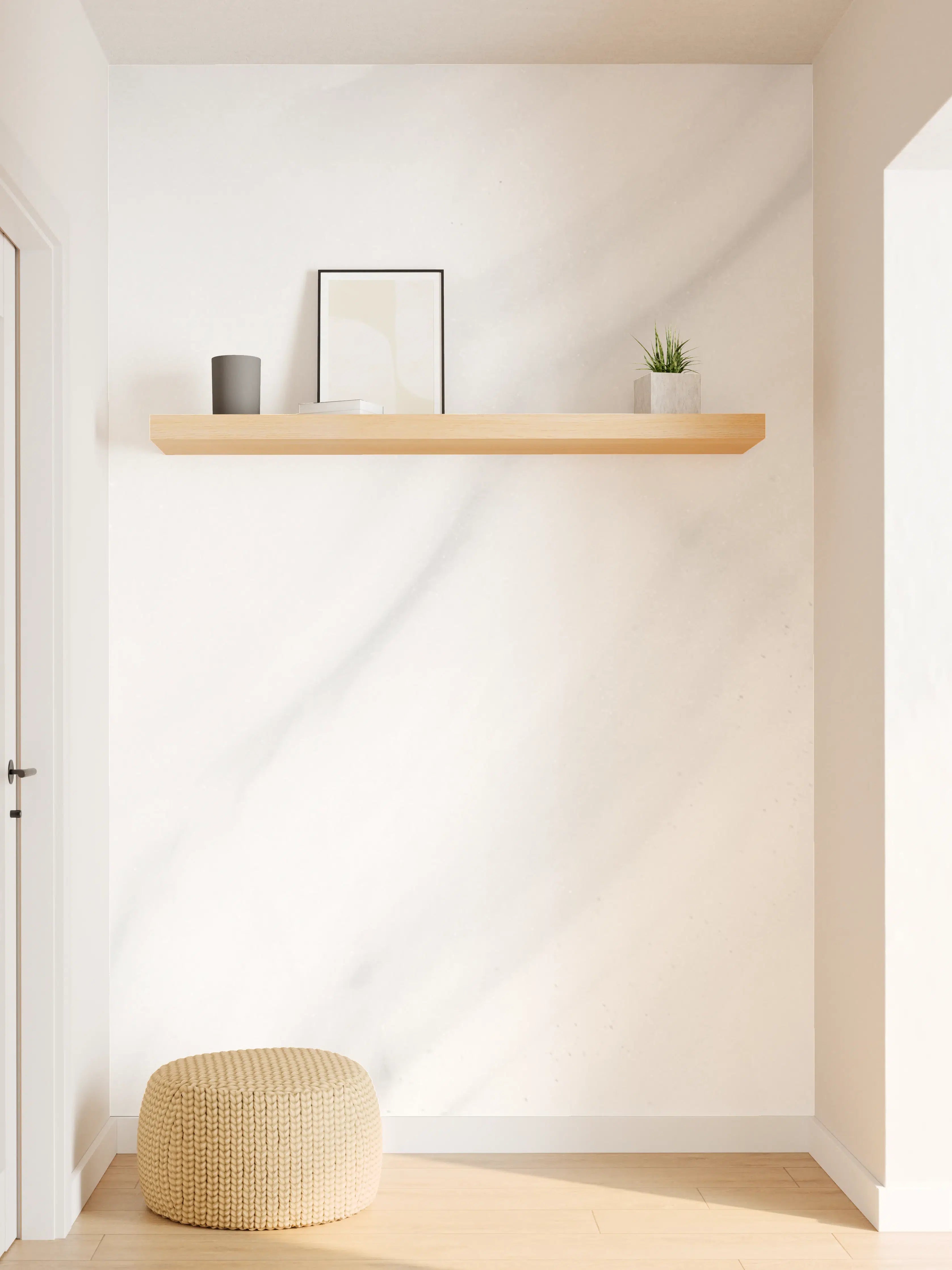 Wandverkleidung Flur - Schlichte Grauweiße Marmoroptik