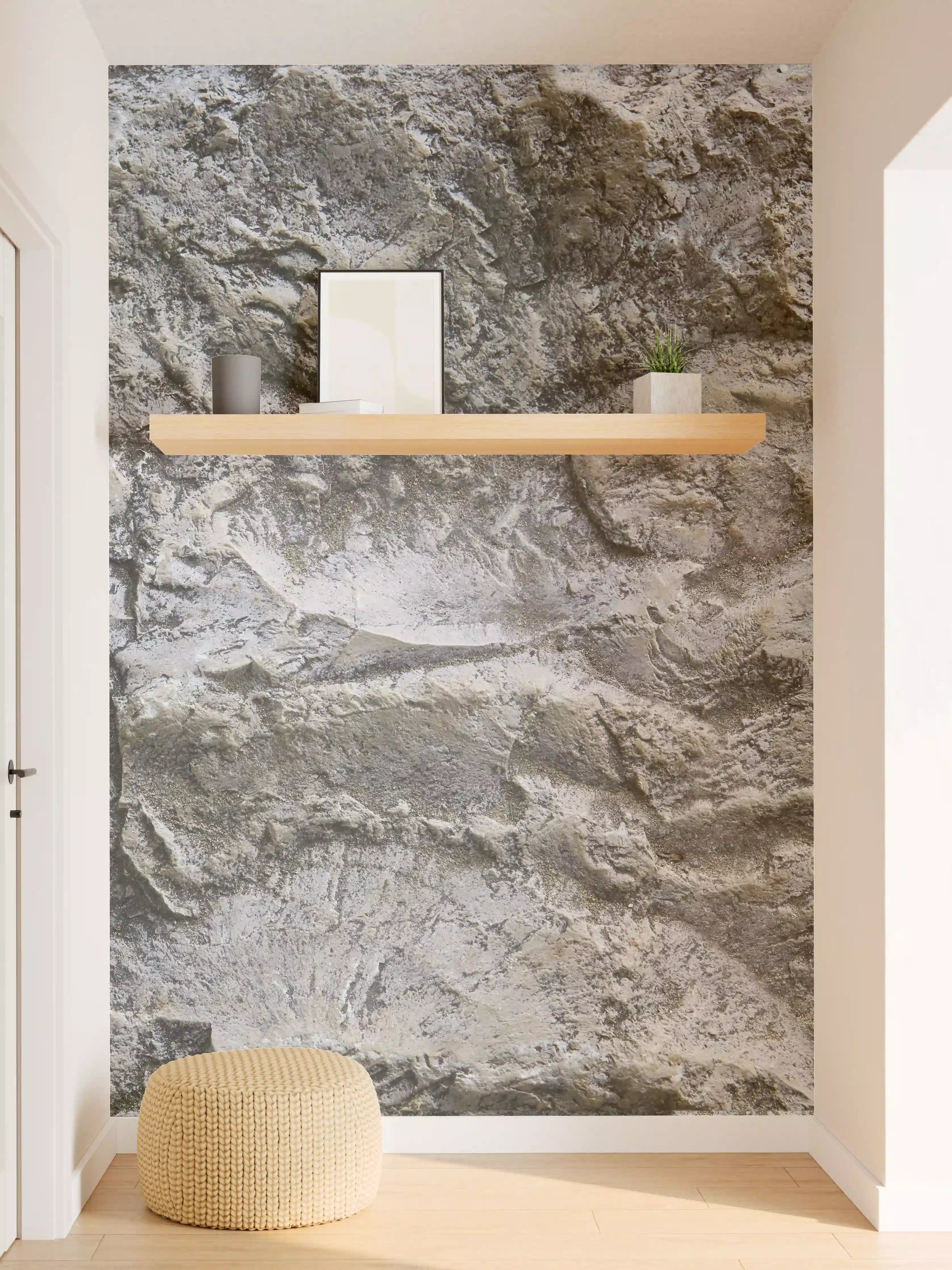 Wandverkleidung Flur - Schöne Felsstruktur - Granit