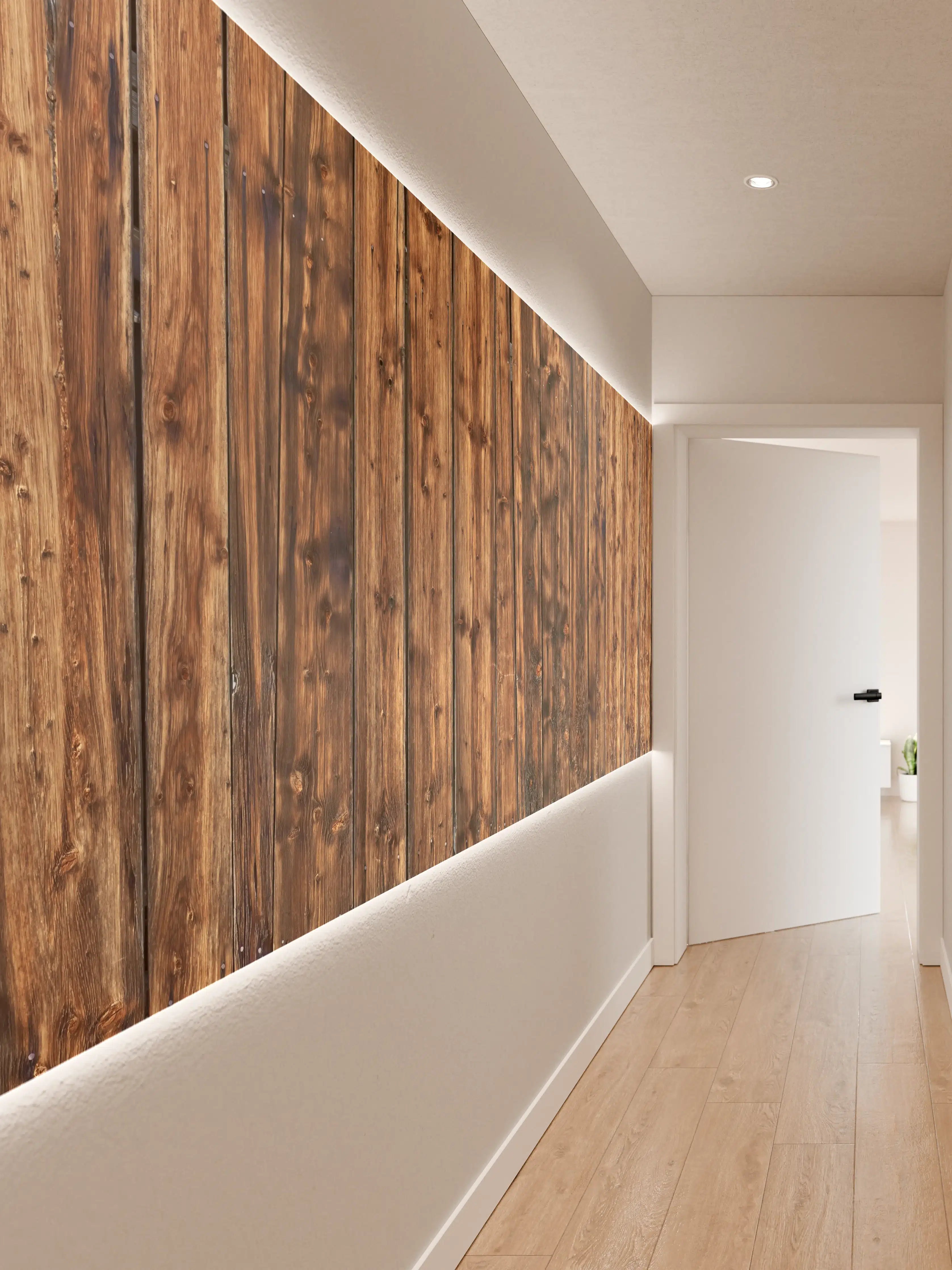 Wandverkleidung Flur - Schöne verwitterte Hüttenwand