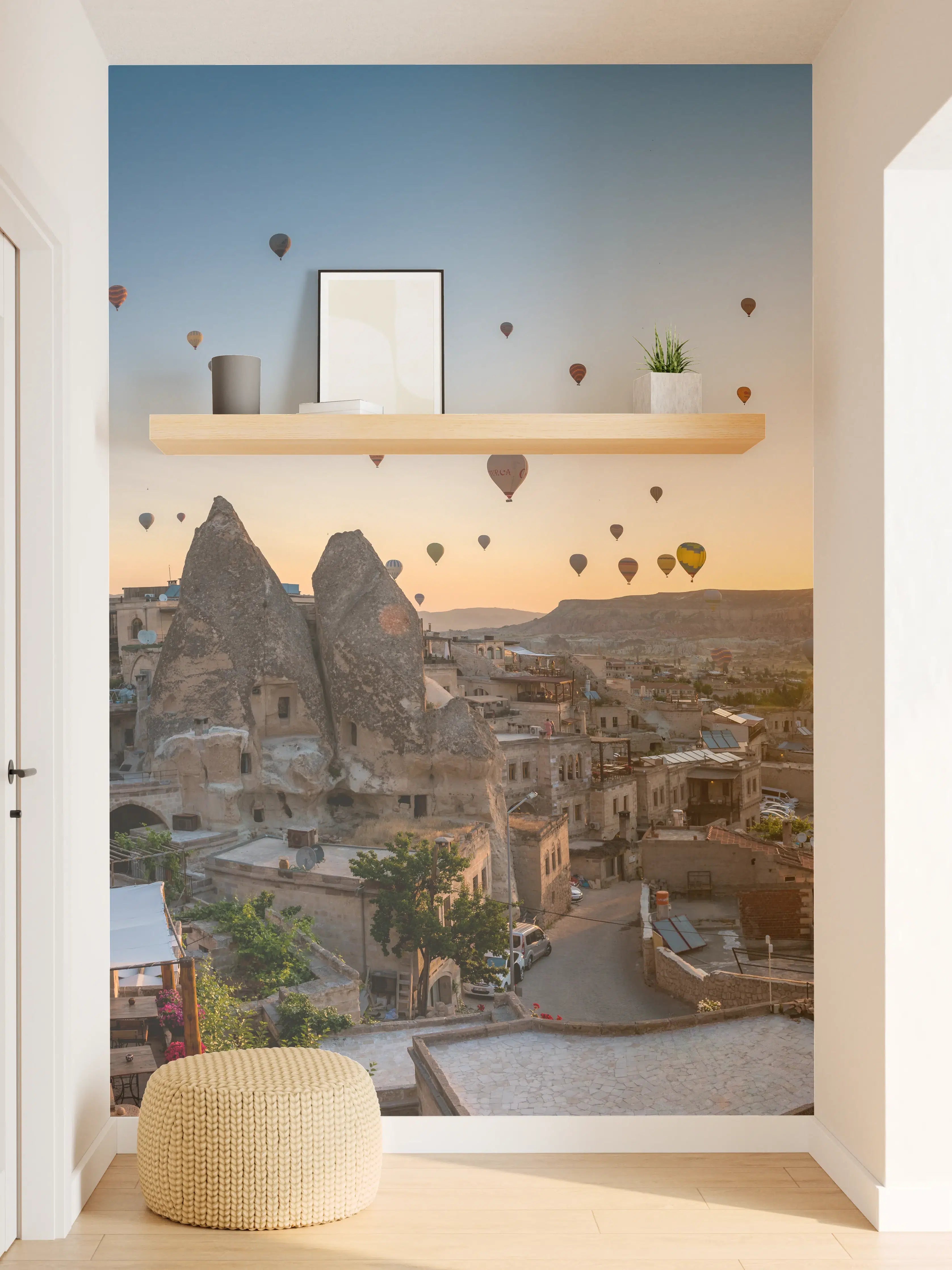 Wandverkleidung Flur - Schöner Sonnenaufgang - Kappadokien, Türkei