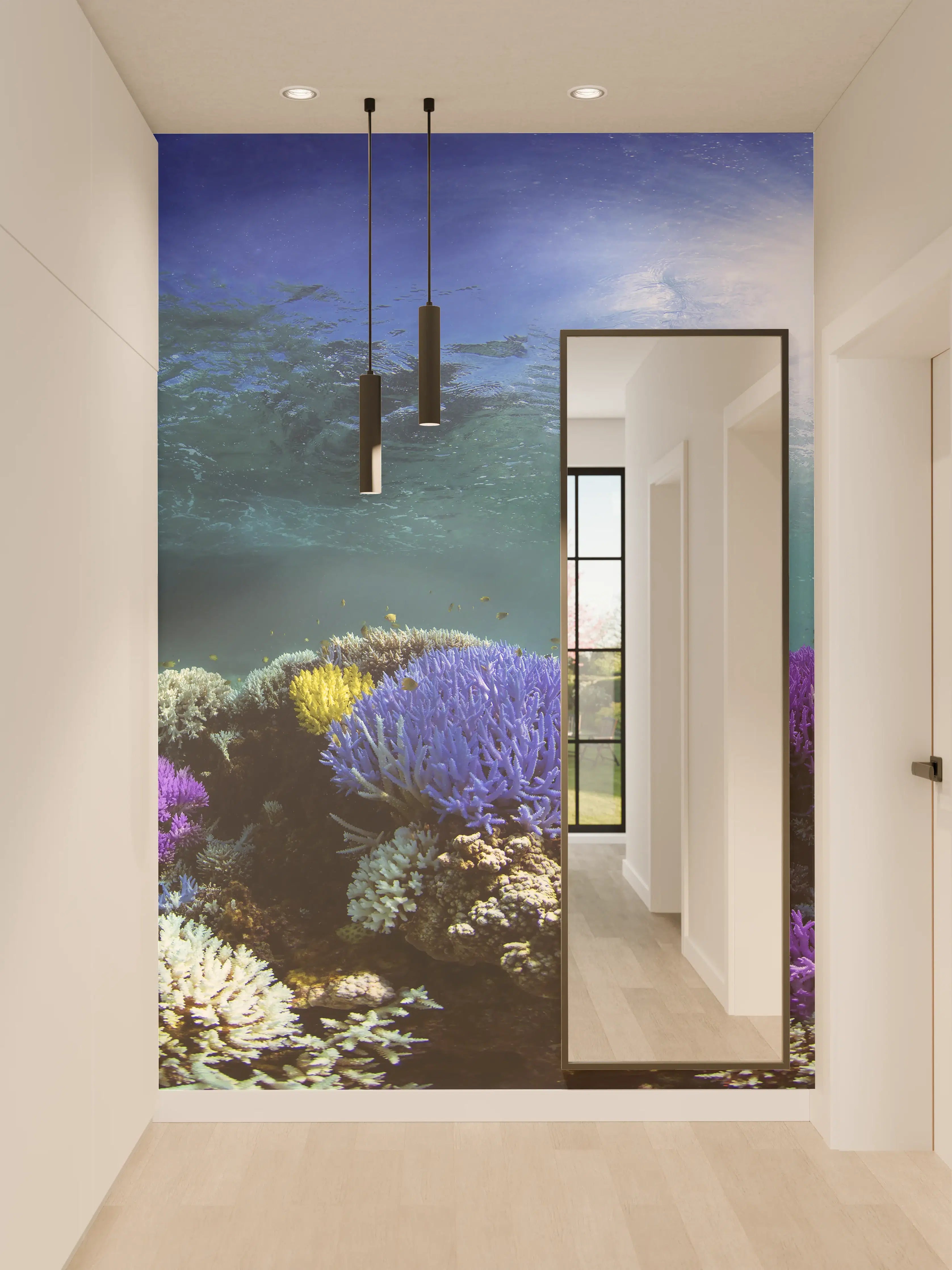 Wandverkleidung Flur - Schönes Korallenriff