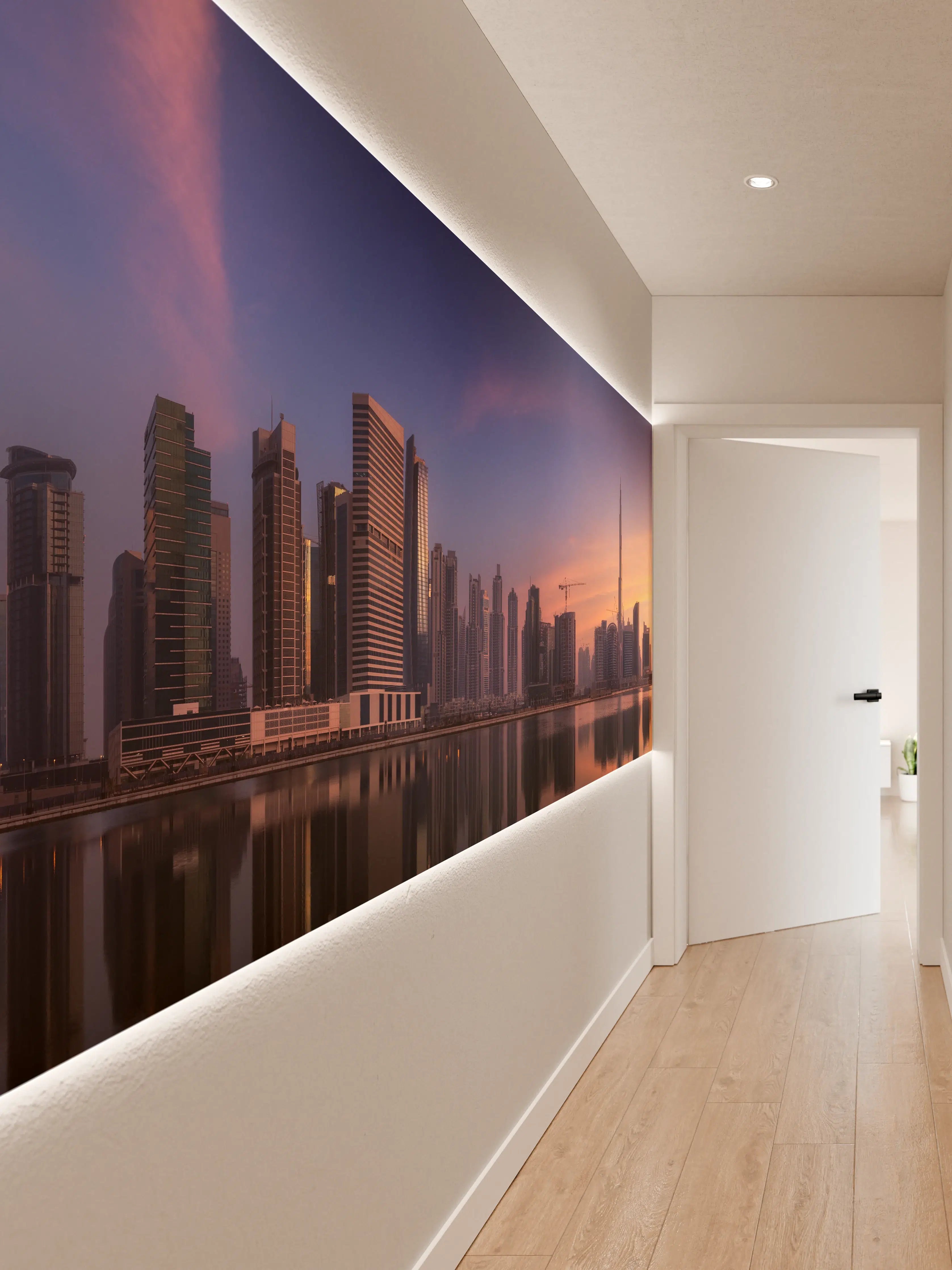 Wandverkleidung Flur - Schönes Stadtbild von Dubai
