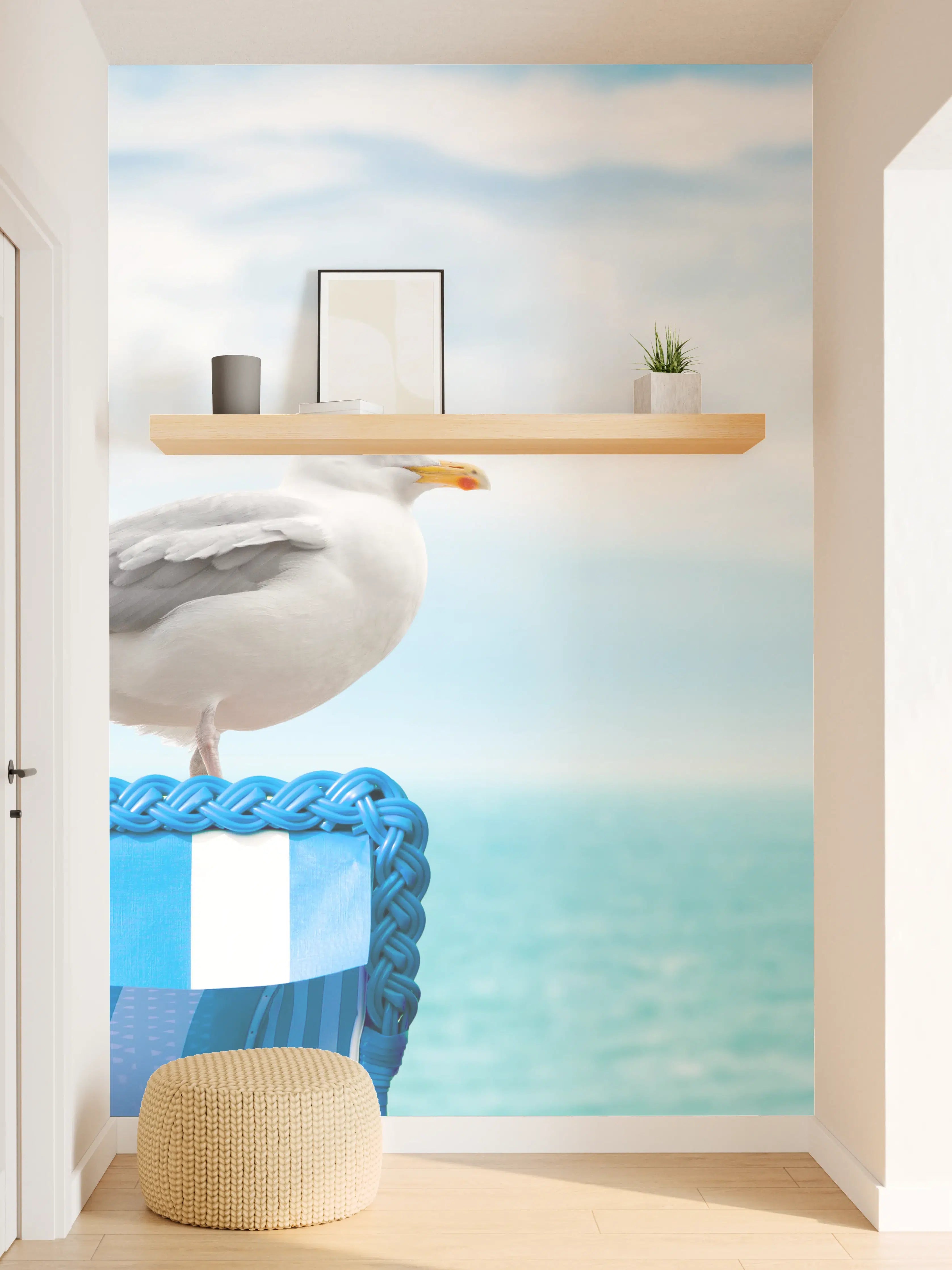 Wandverkleidung Flur - Seagull by the Beach Chair