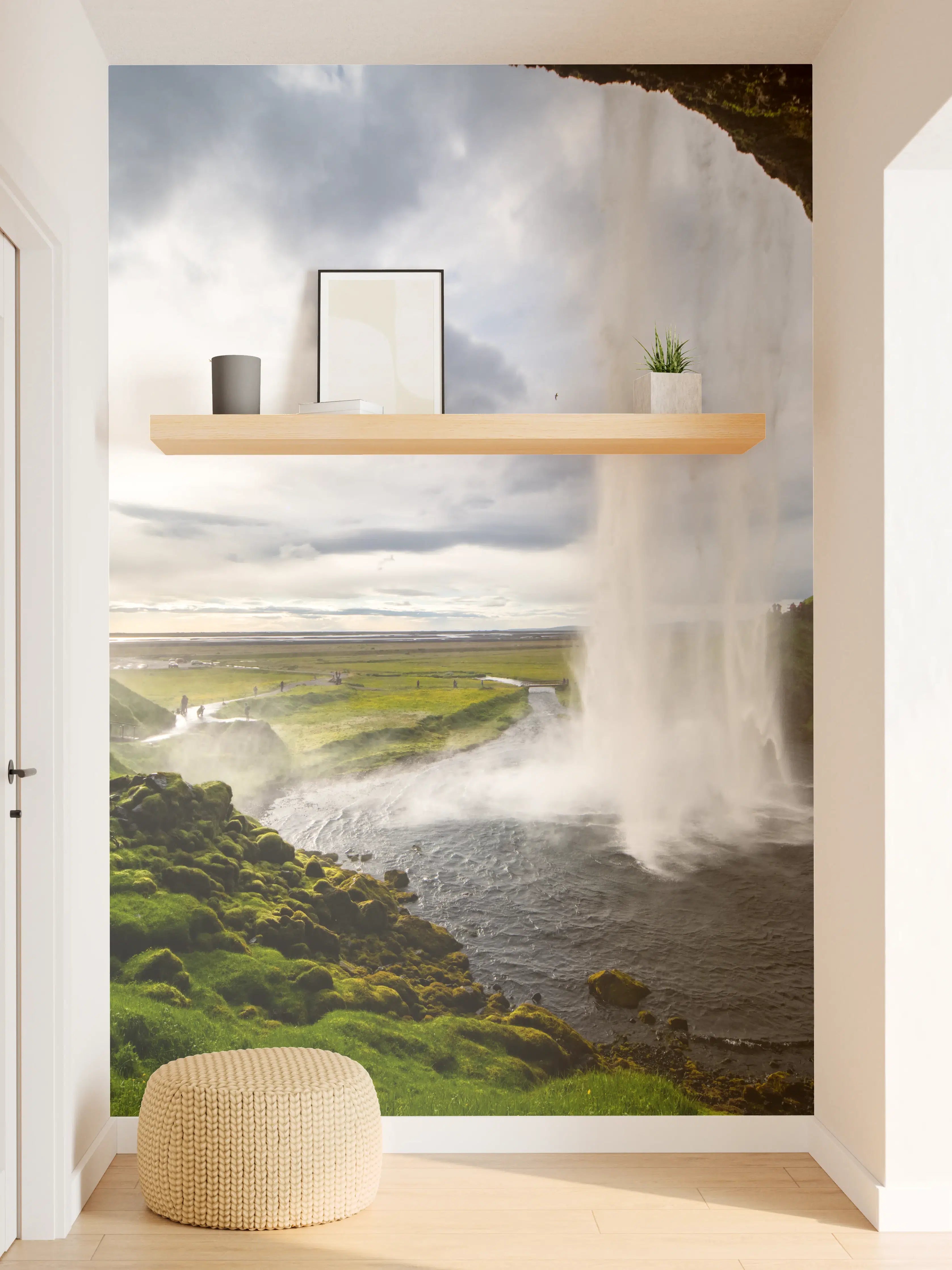 Wandverkleidung Flur - Seljalandsfoss Wasserfall