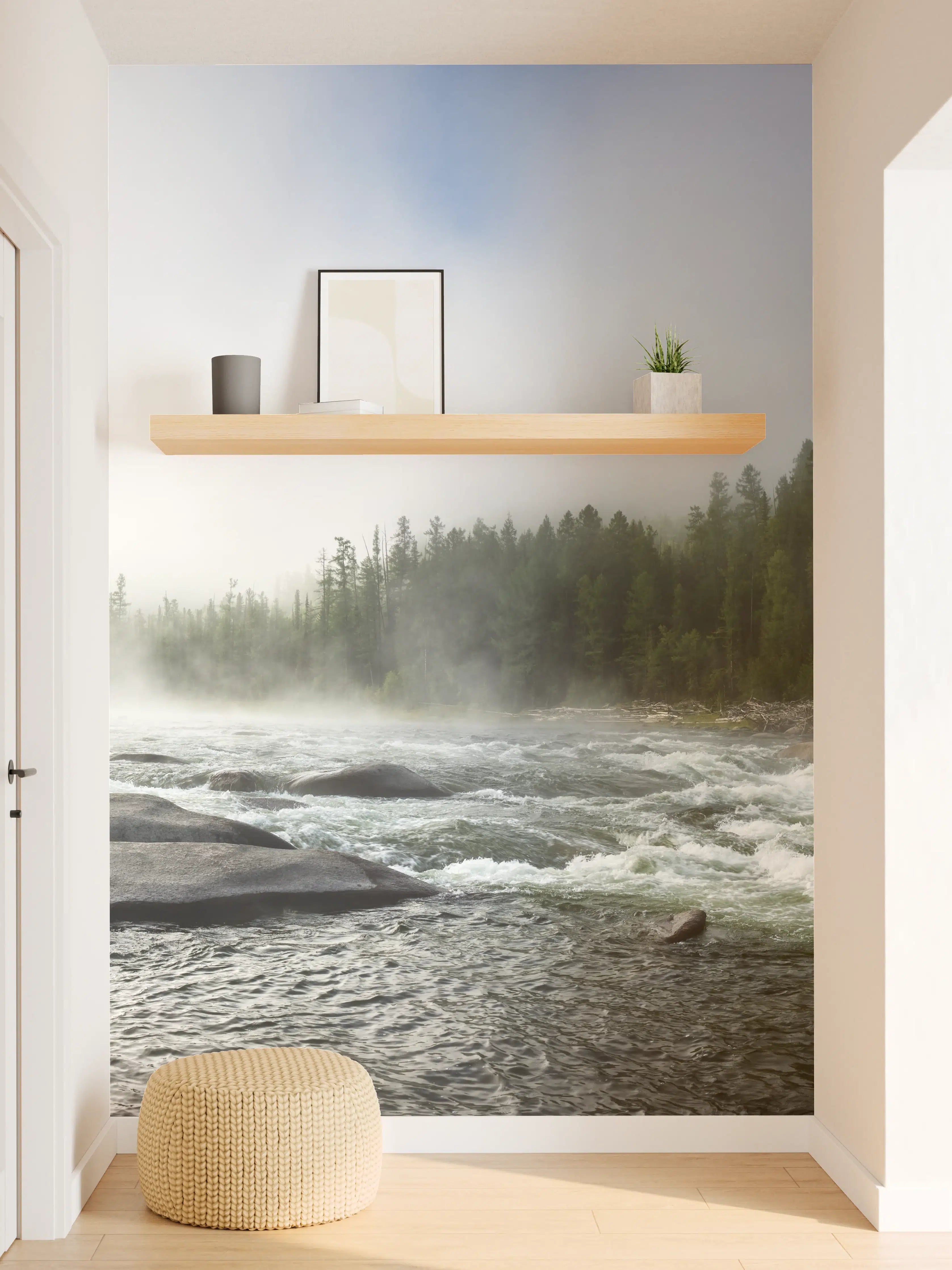 Wandverkleidung Flur - Sibirischer Fluss Balyiktyig