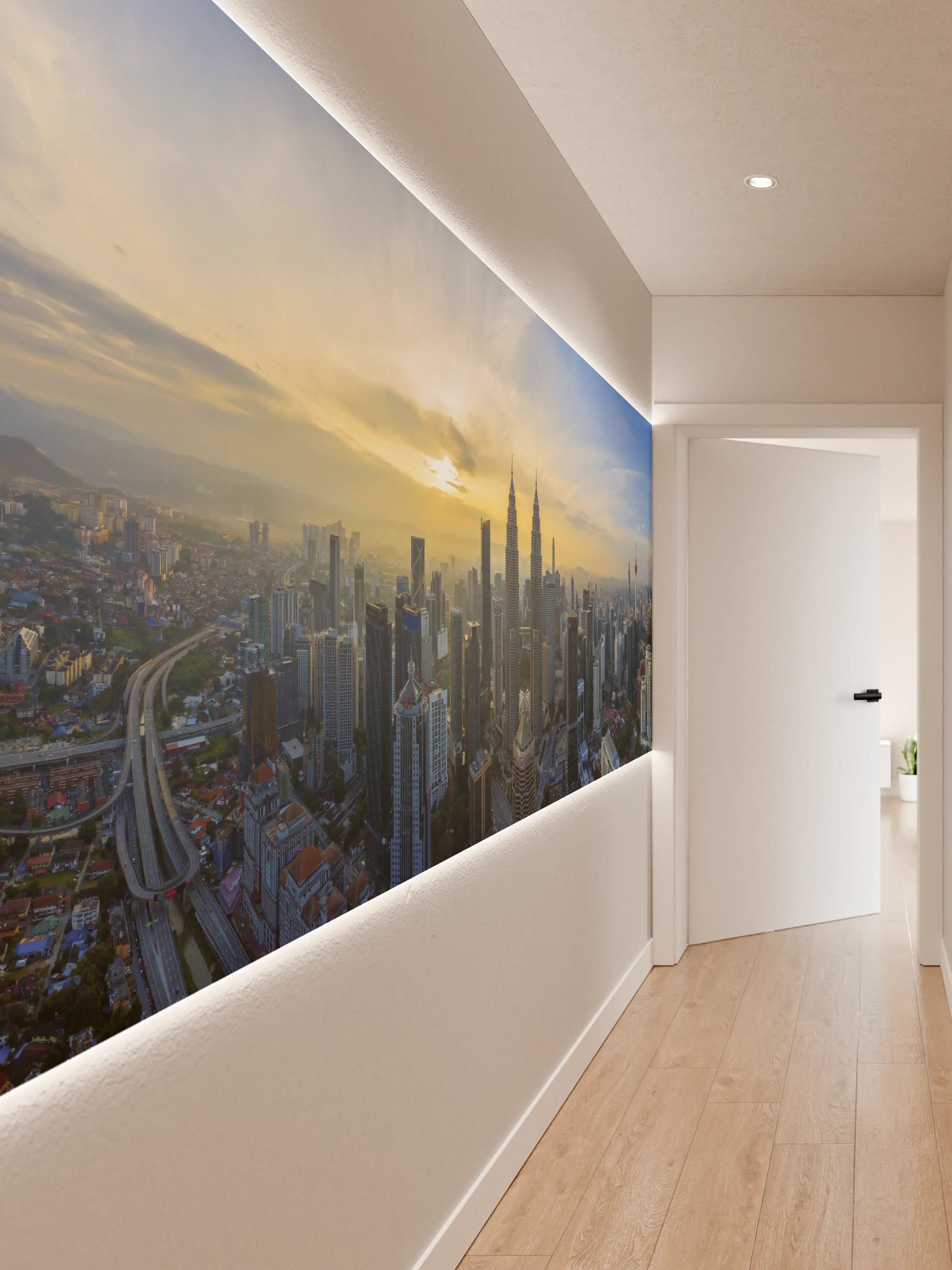 Wandverkleidung Flur - Skyline Kuala Lumpur City