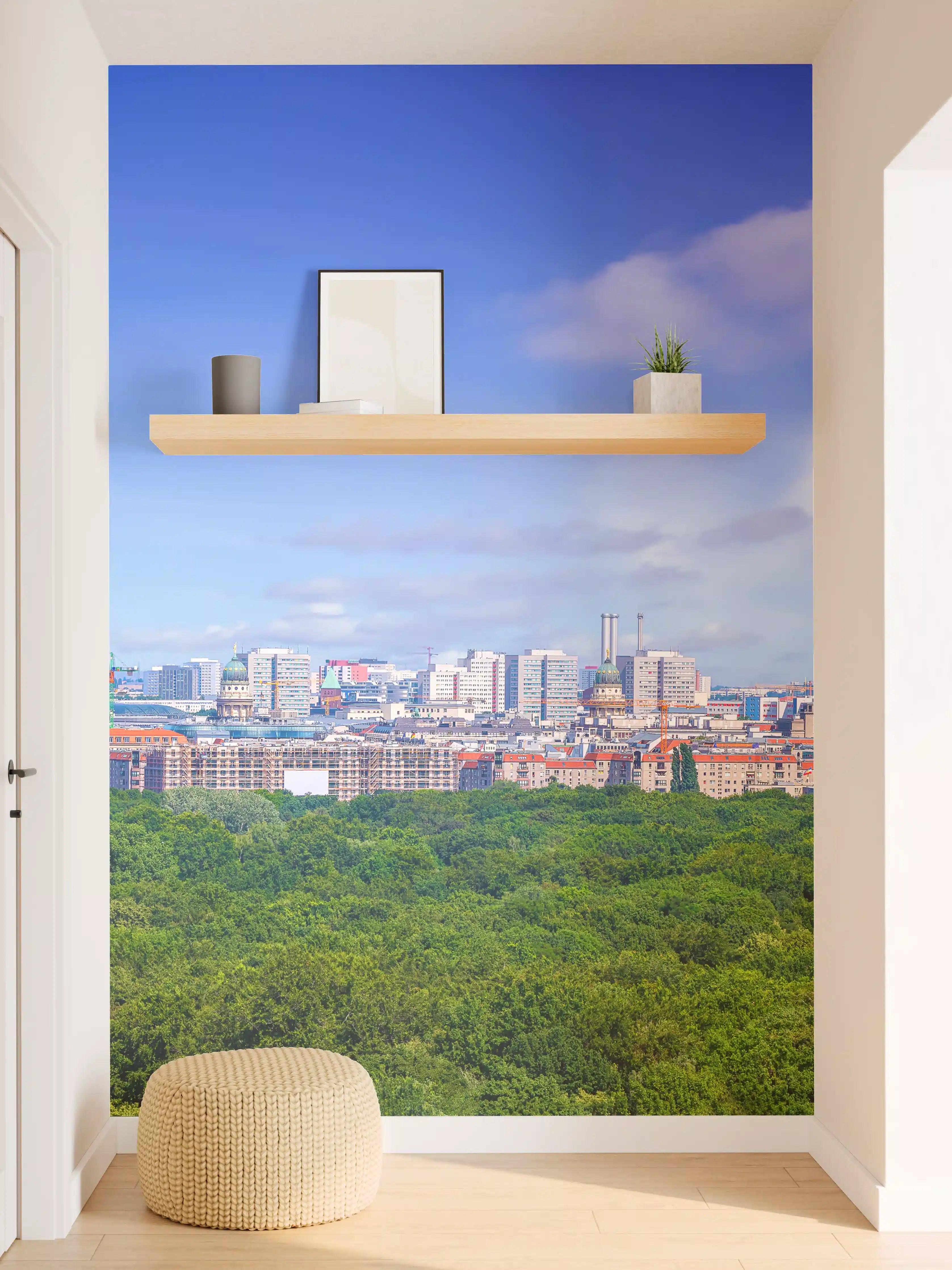 Wandverkleidung Flur - Skyline von Berlin